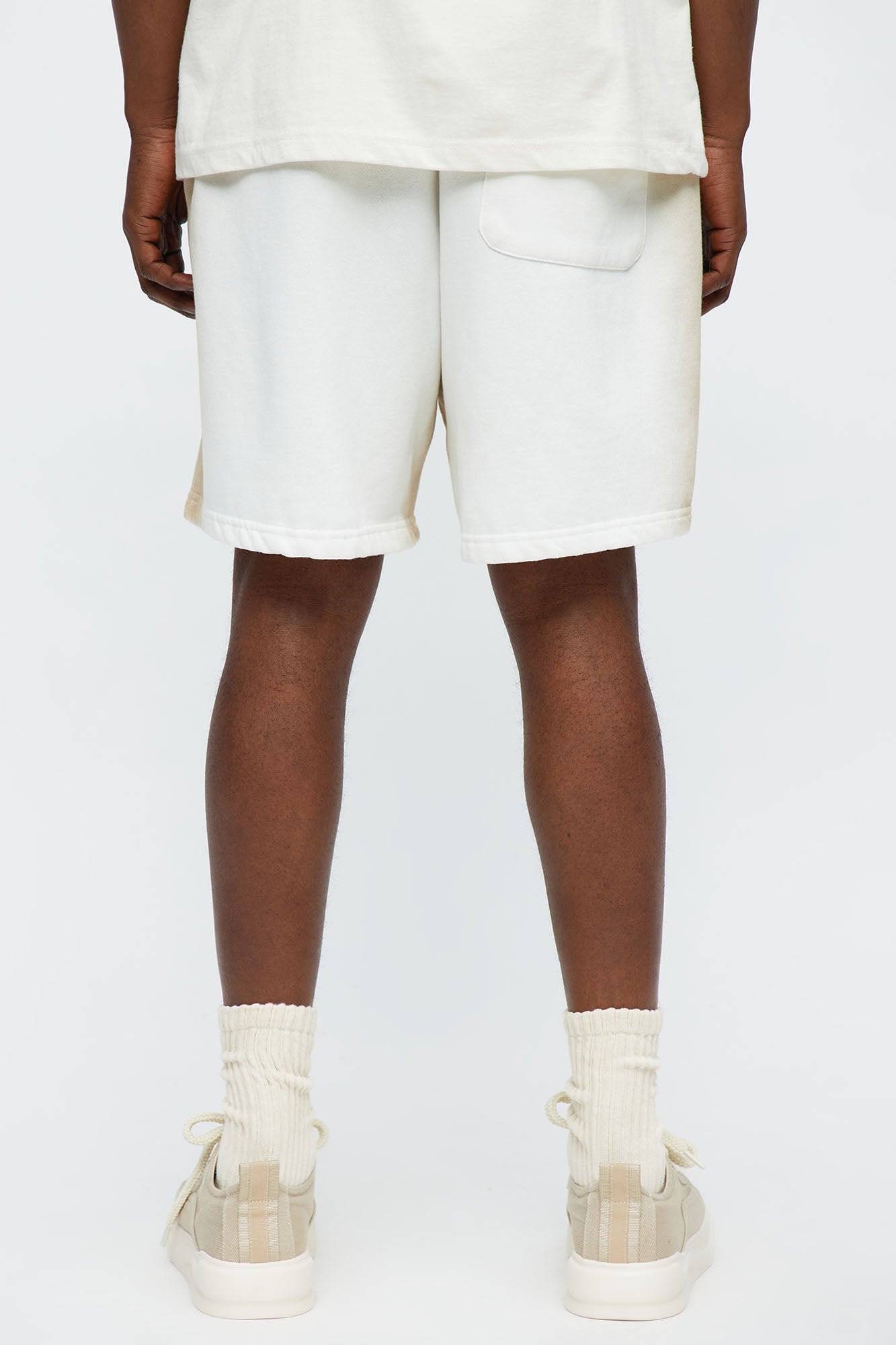 Tyson Blurred Lines Relaxed Shorts - Cream