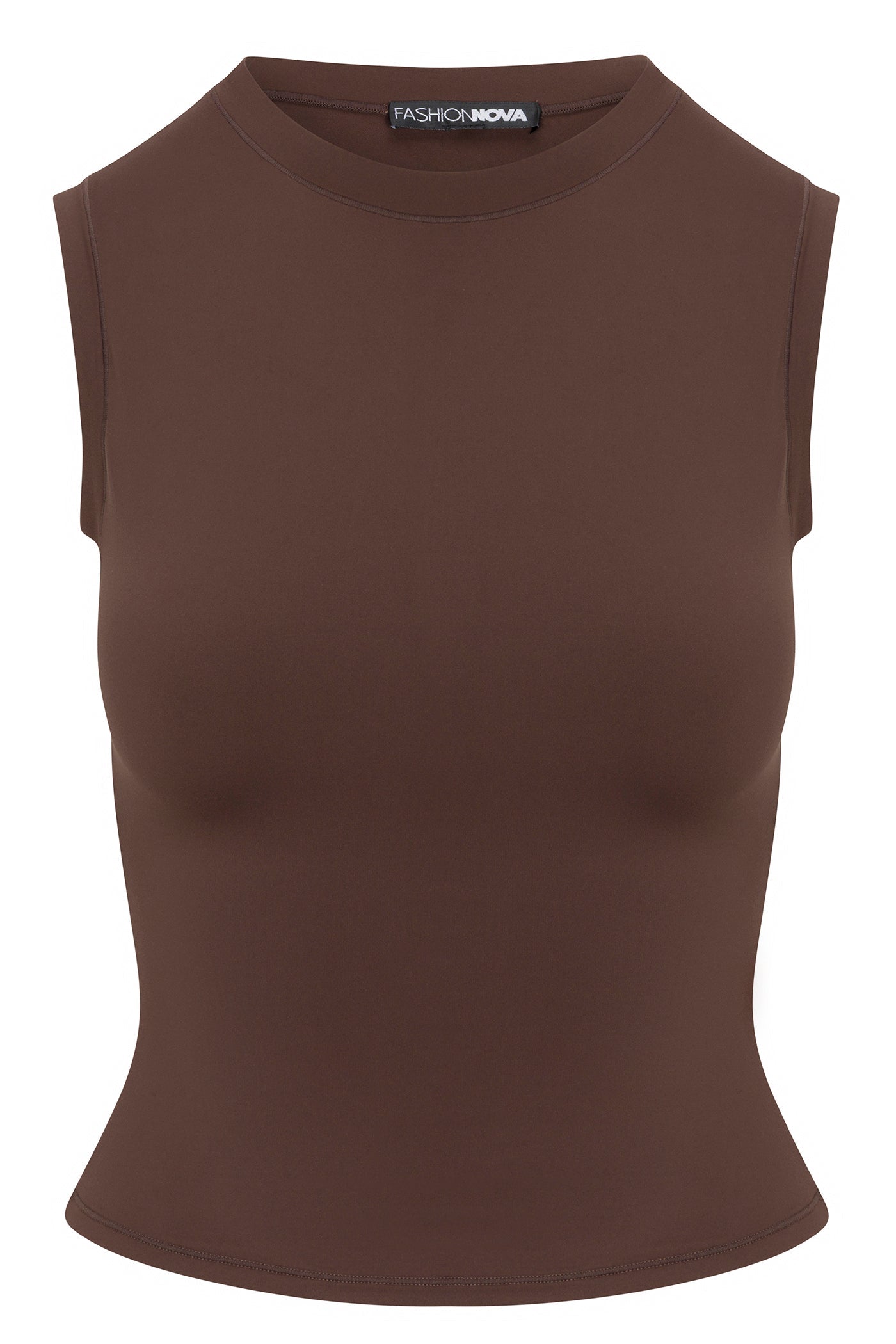 Second Skin Double Lined Muscle Tank - Chocolate