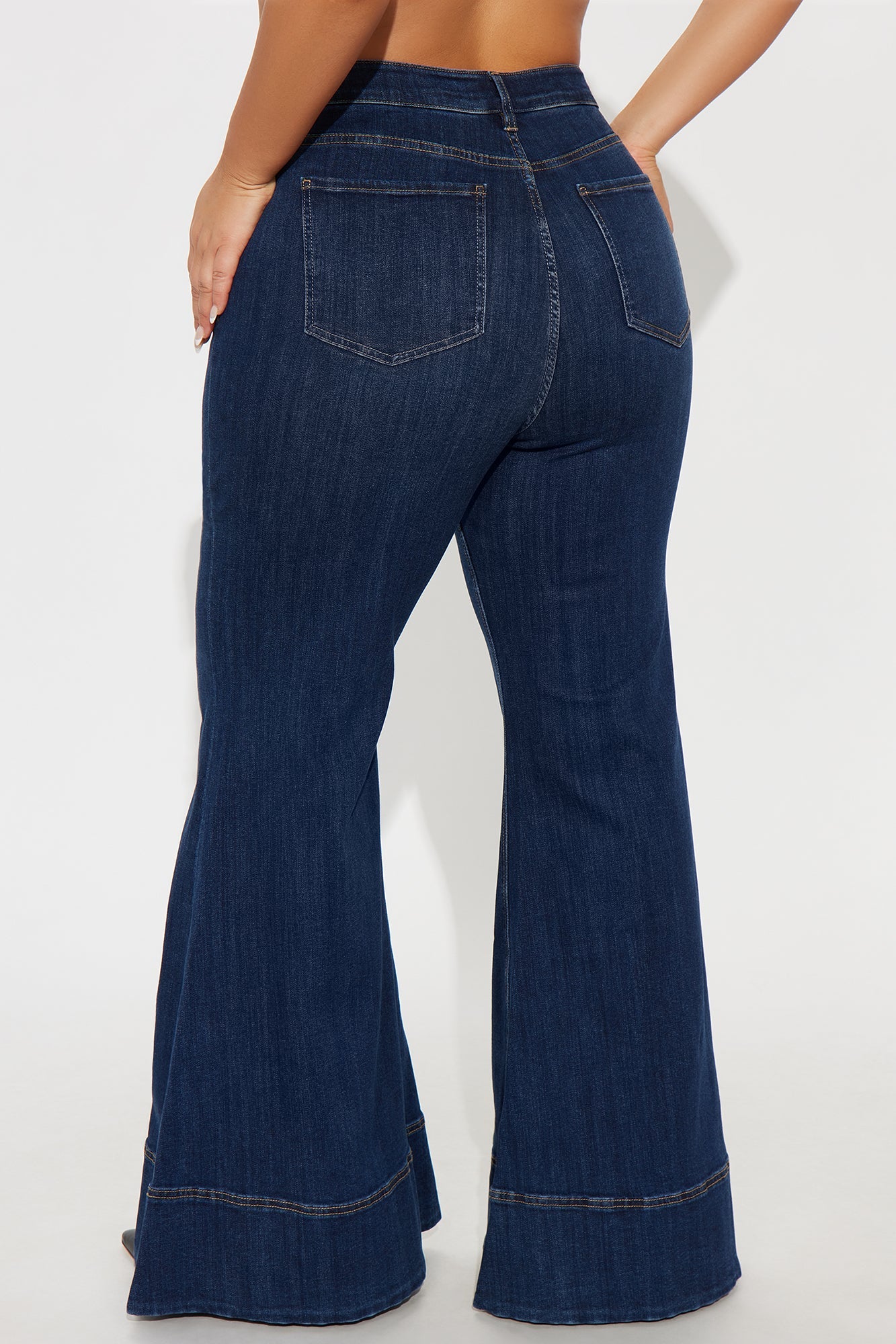 Keep It Real Extreme Flare Jeans - Dark Wash