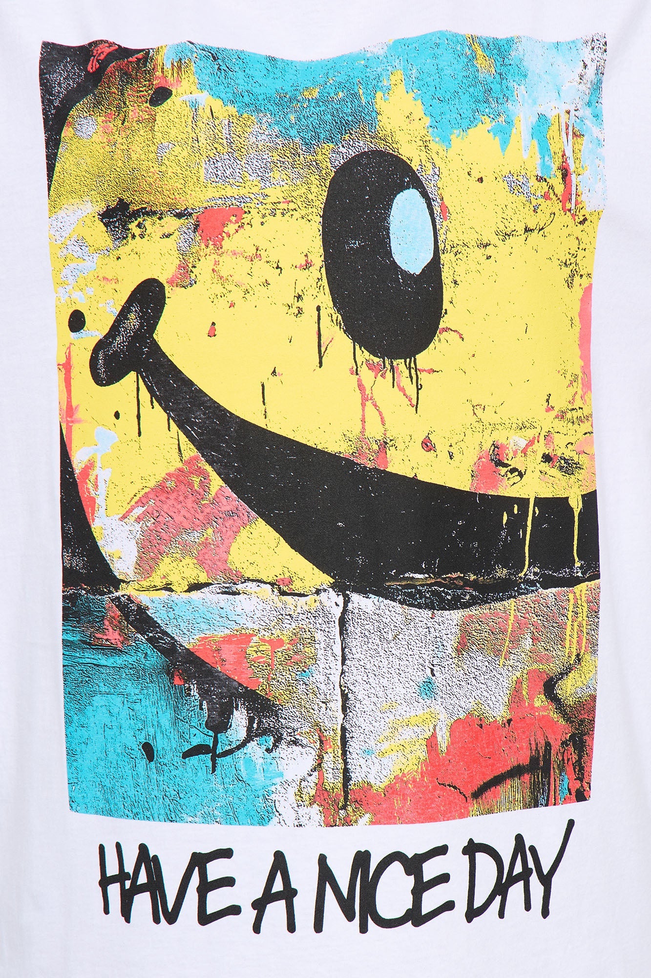 Have A Good Day Smiley Tee - White