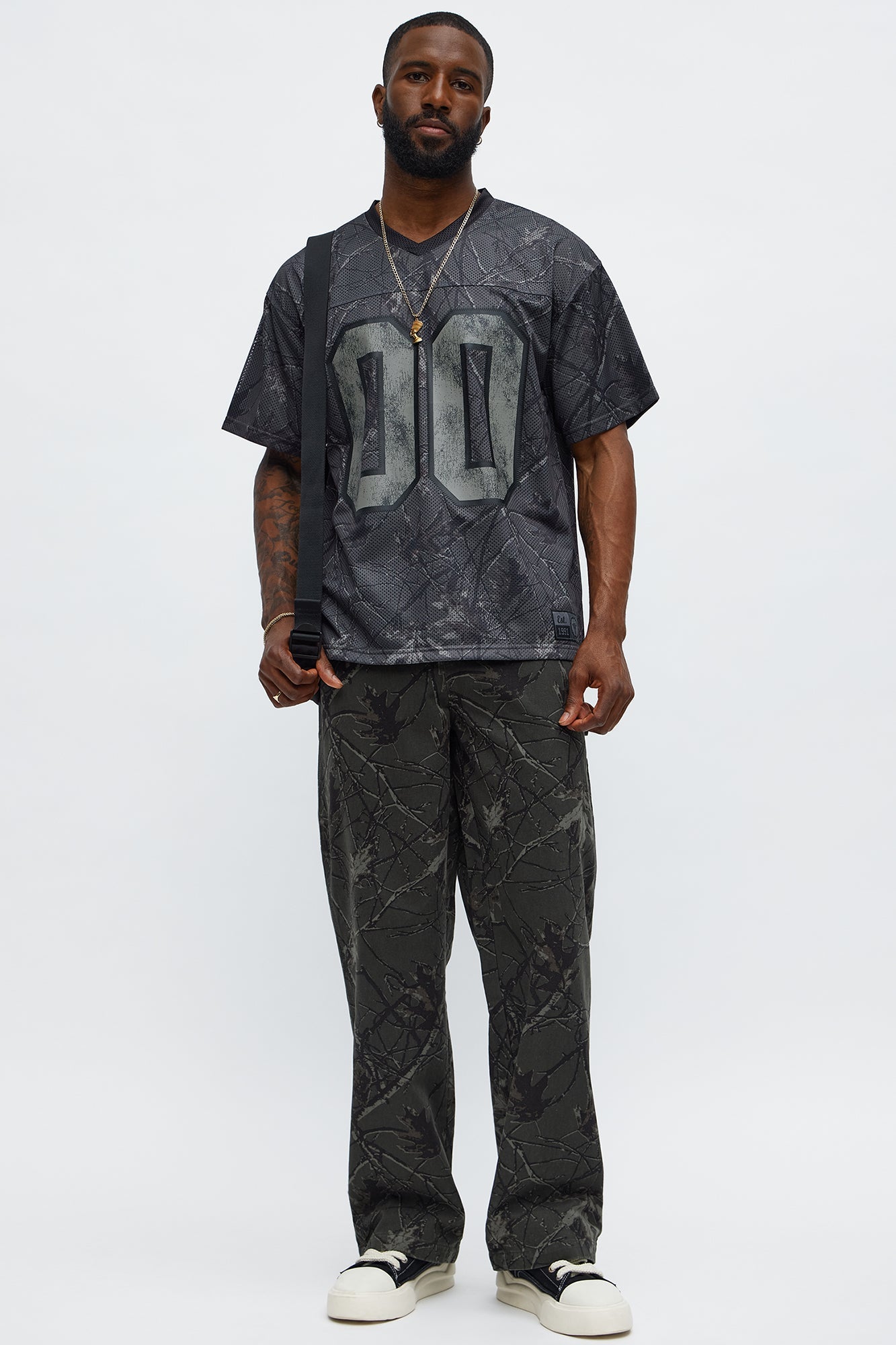 Short Sleeve Camo Jersey - Black