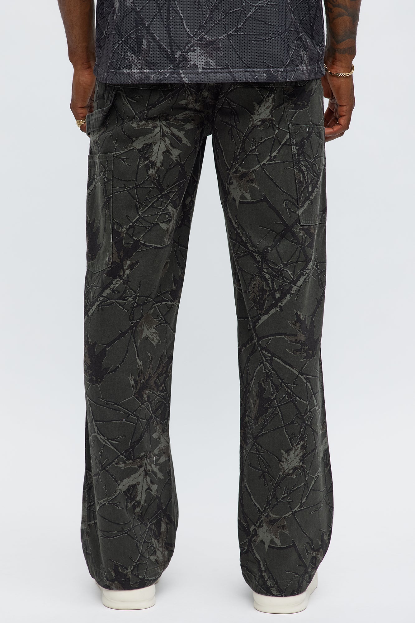 Straight Woodland Mirage Carpenter Pants - Black Wash