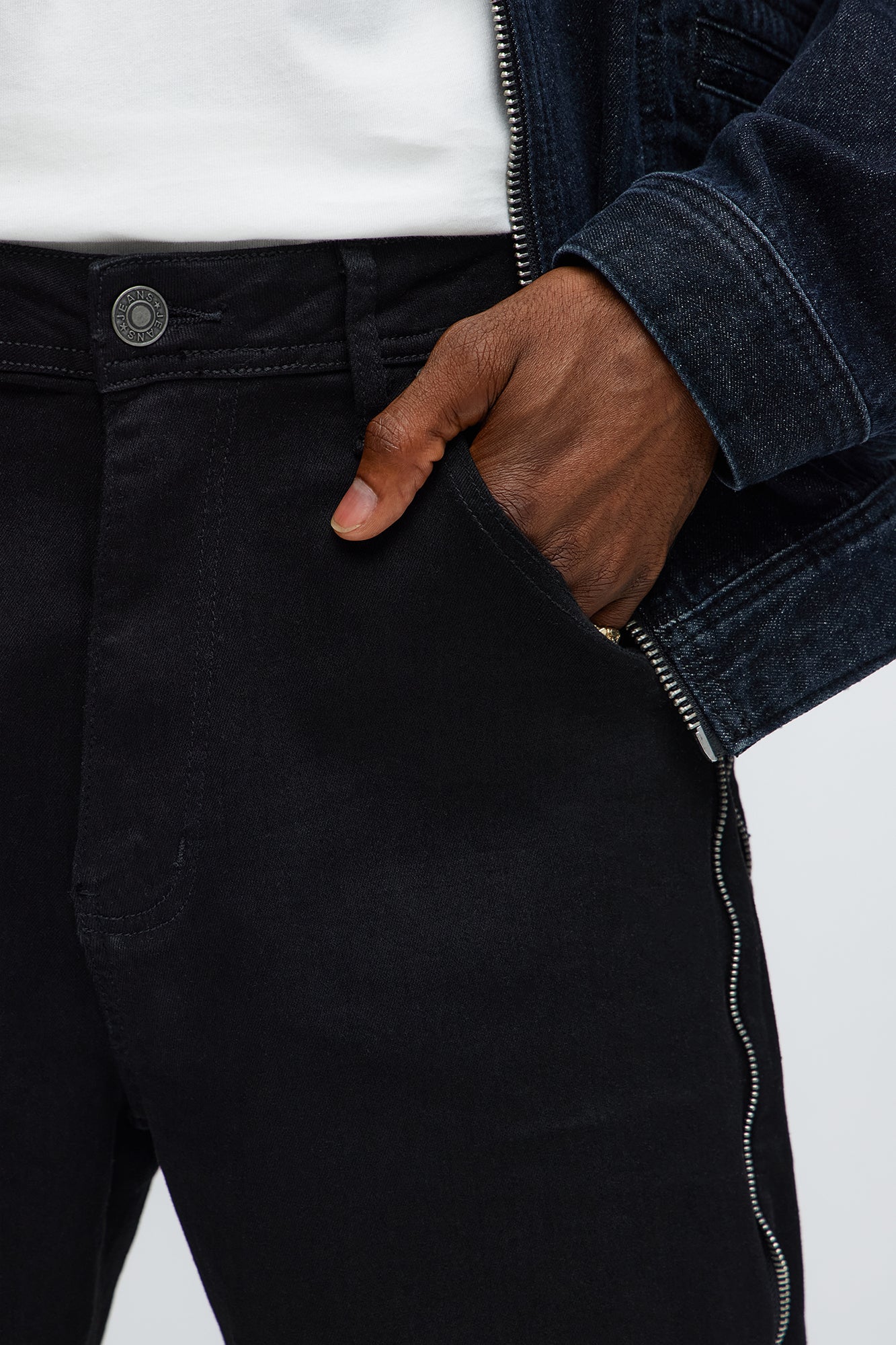 Relaxed Me Down Denim Shorts - Black