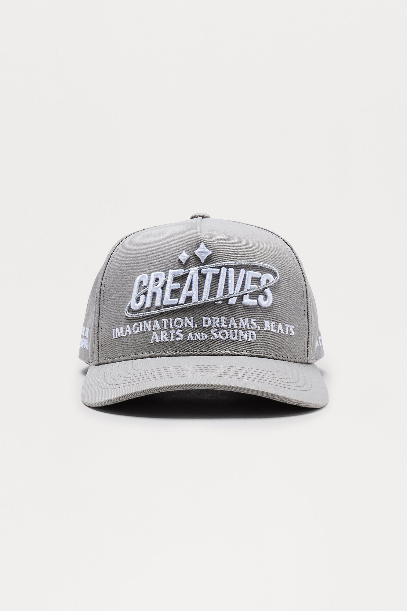 Creatives Structured Twill Snapback Hat - Grey