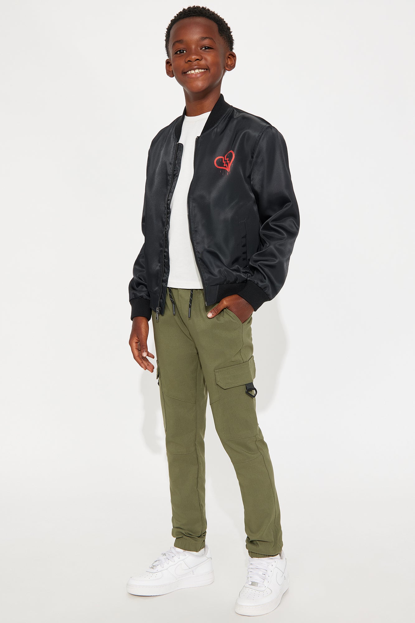 Mini Cropped Urban Bomber Jacket - Black