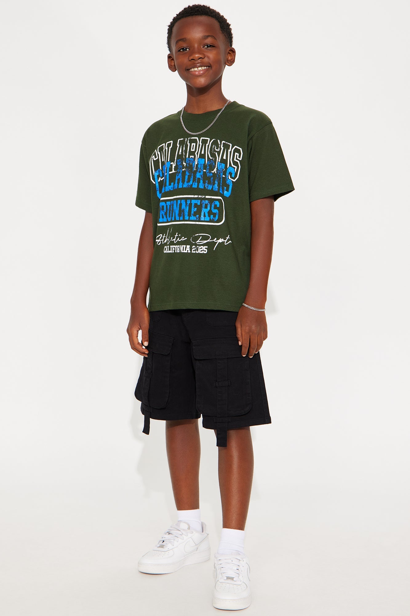 Mini Calabasas Runners Short Sleeve Tee - Green