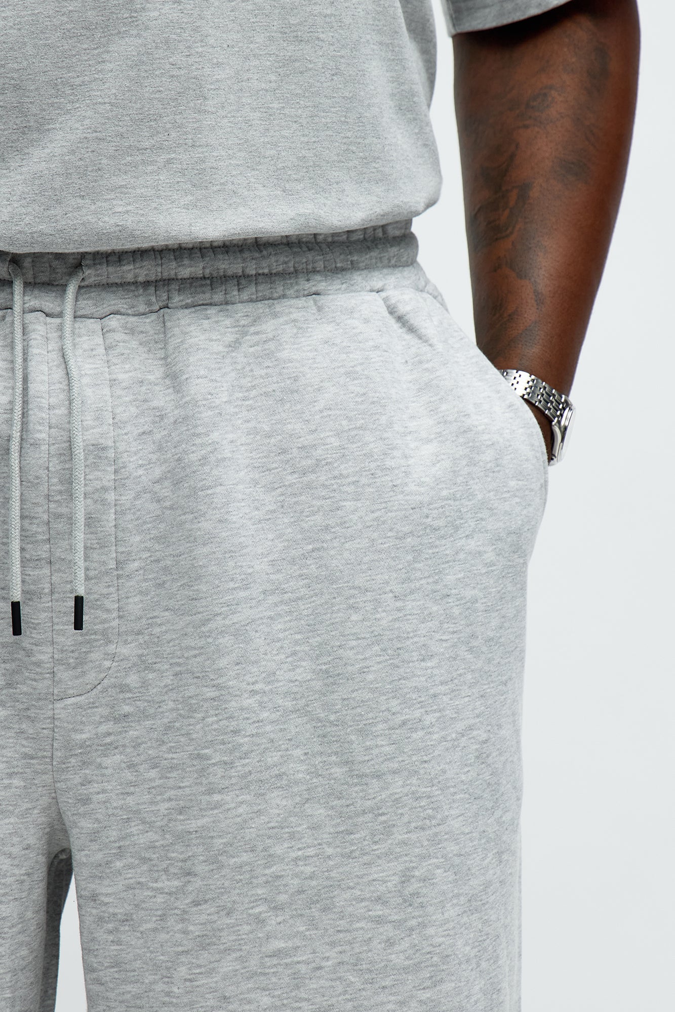 Tyson Loose Fit Shorts - Heather Grey