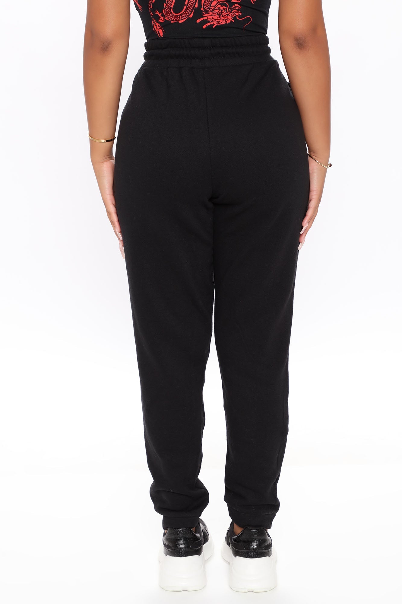 Unbothered Fleece Jogger - Black