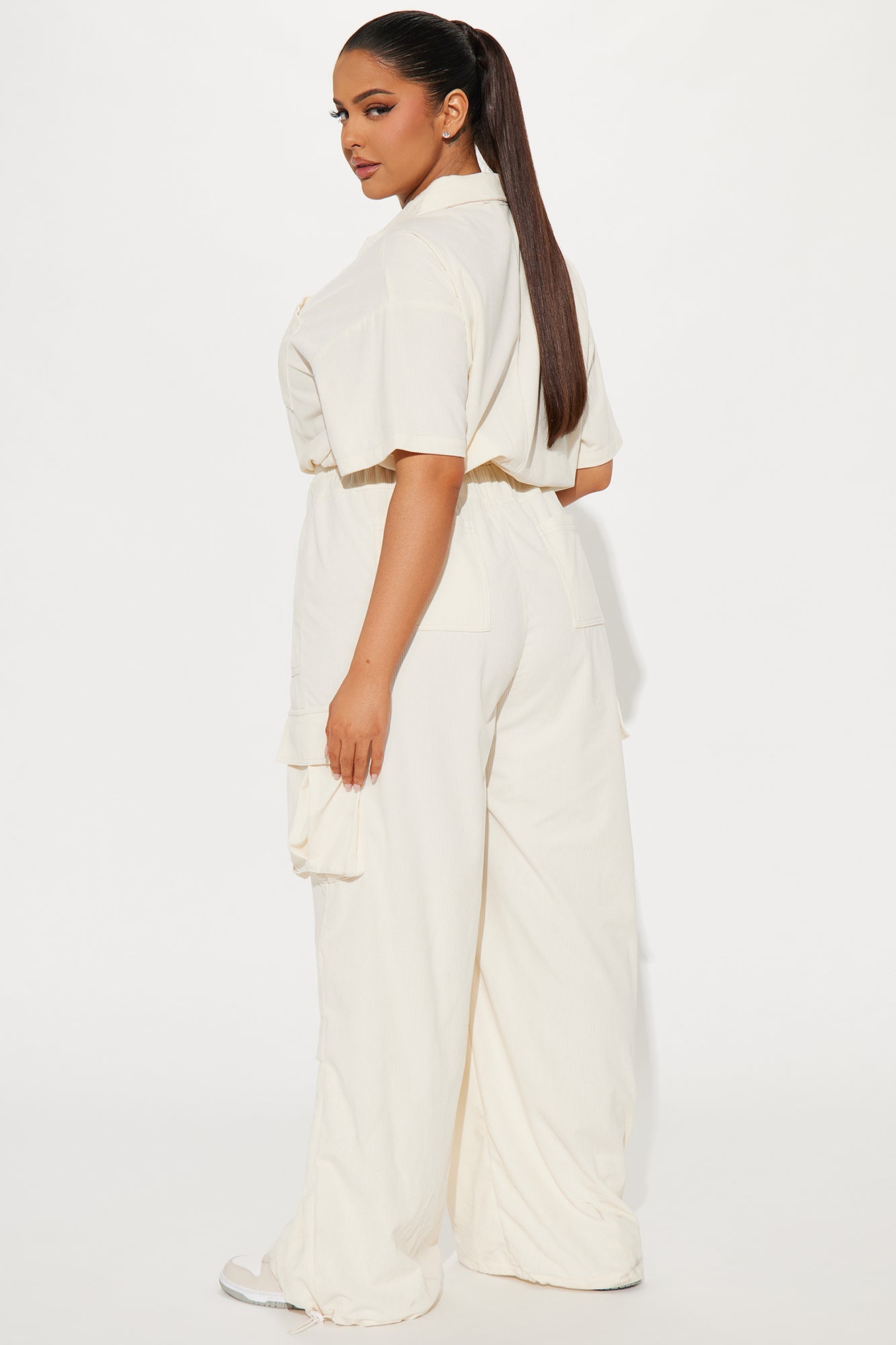 Got To Be It Corduroy Jumpsuit - Cream
