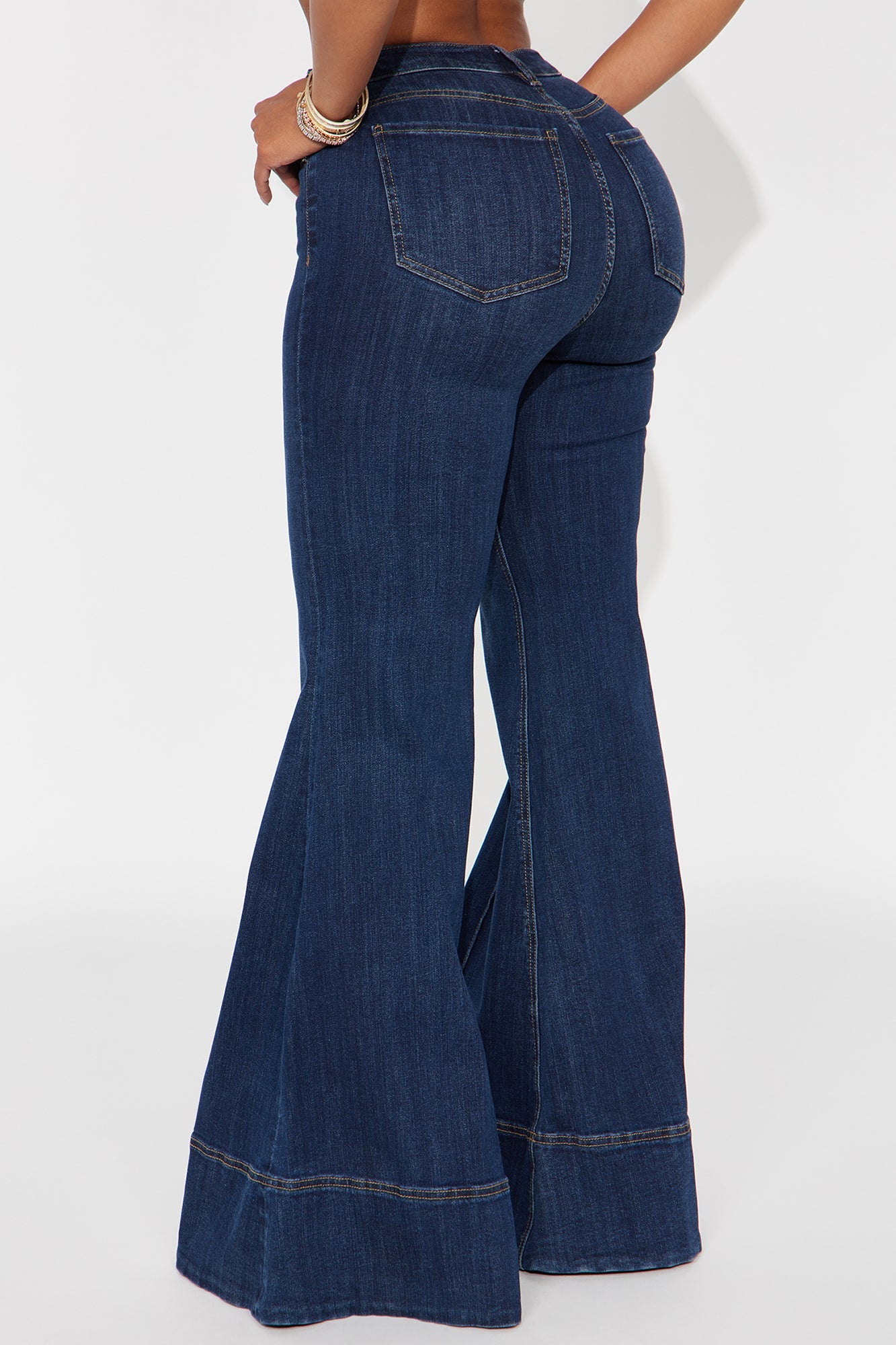 Keep It Real Extreme Flare Jeans - Dark Wash
