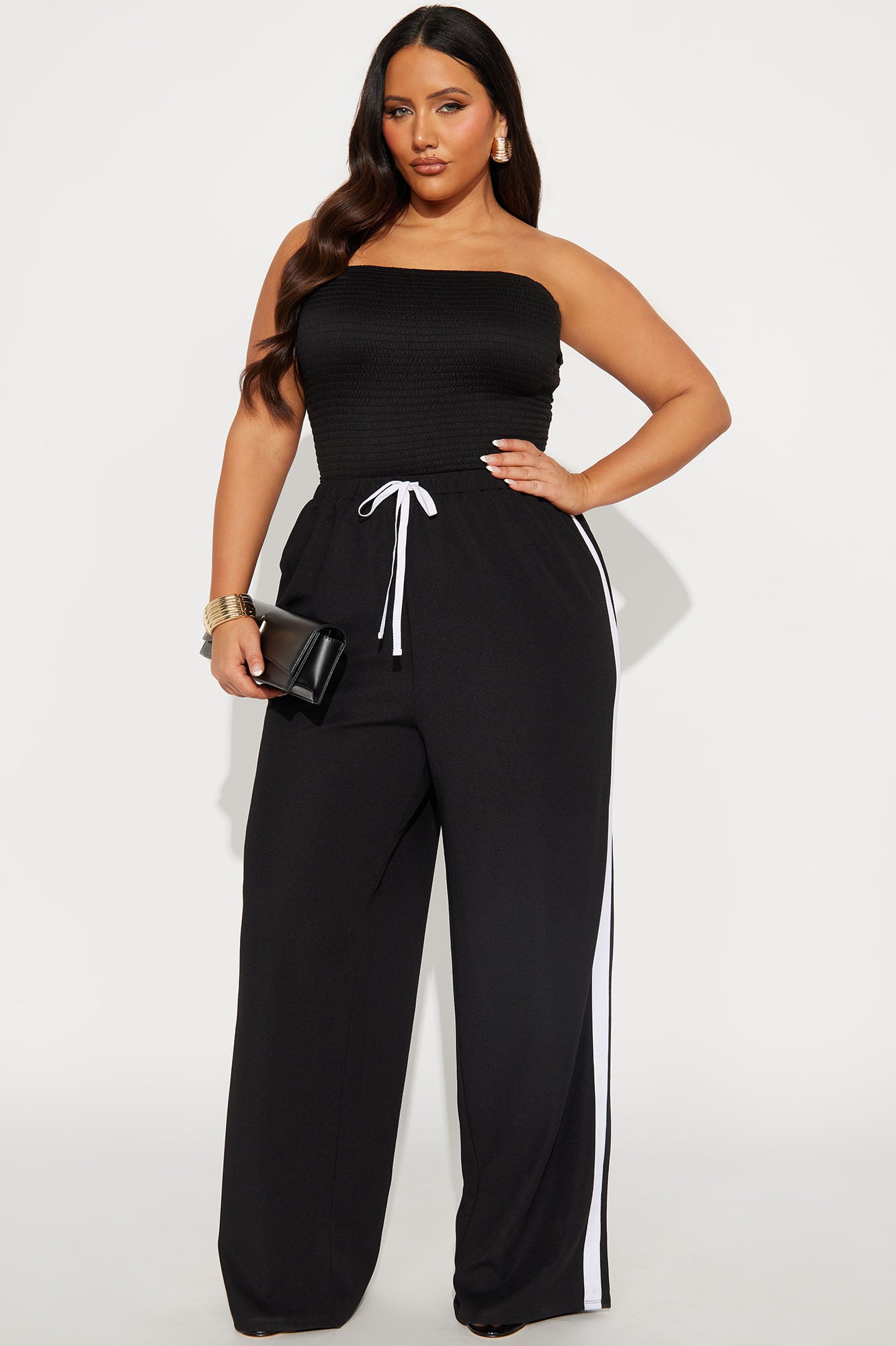 Moxie Strapless Jumpsuit - Black