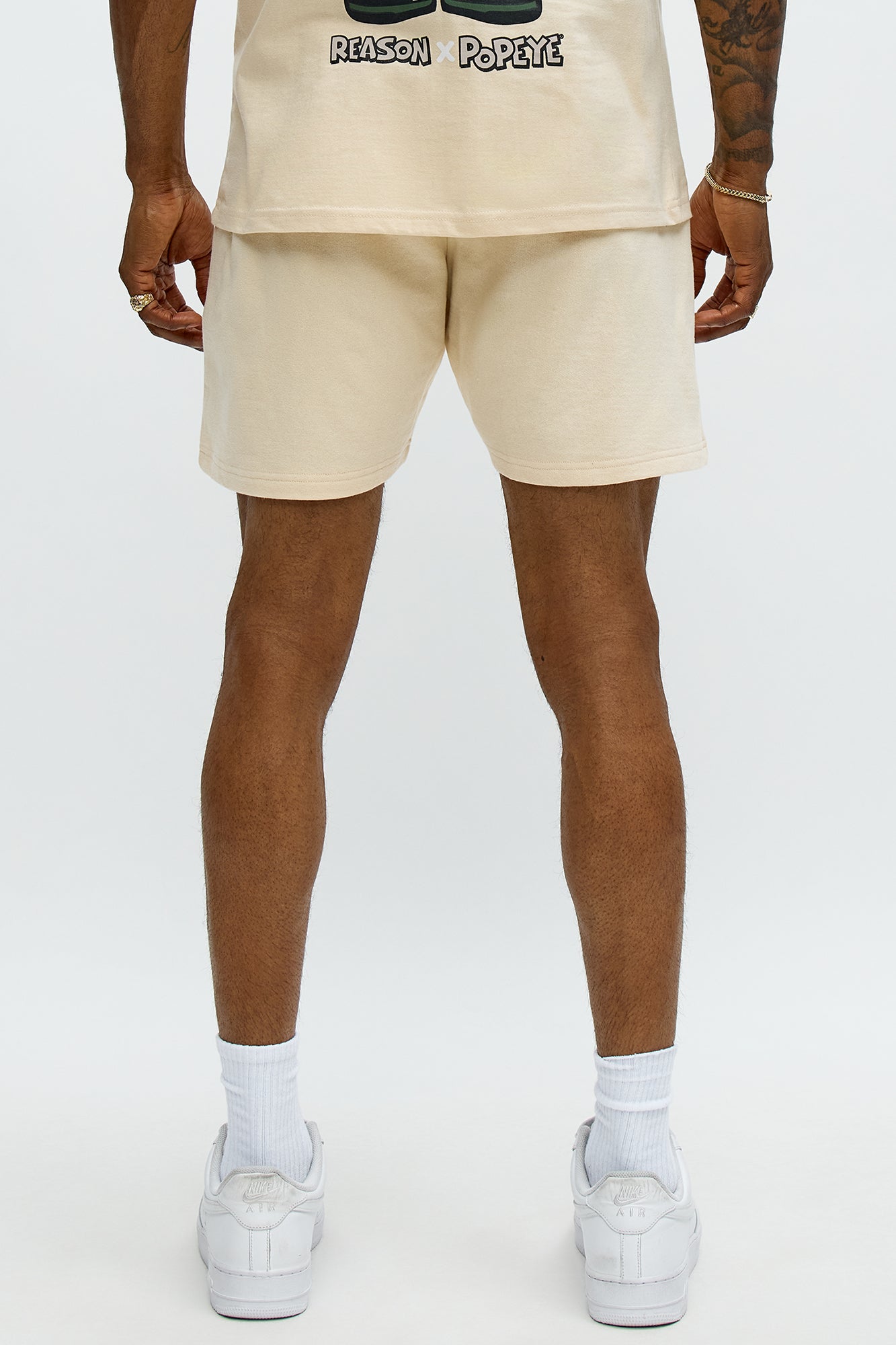Popeye Wanted Sweatshorts - Tan
