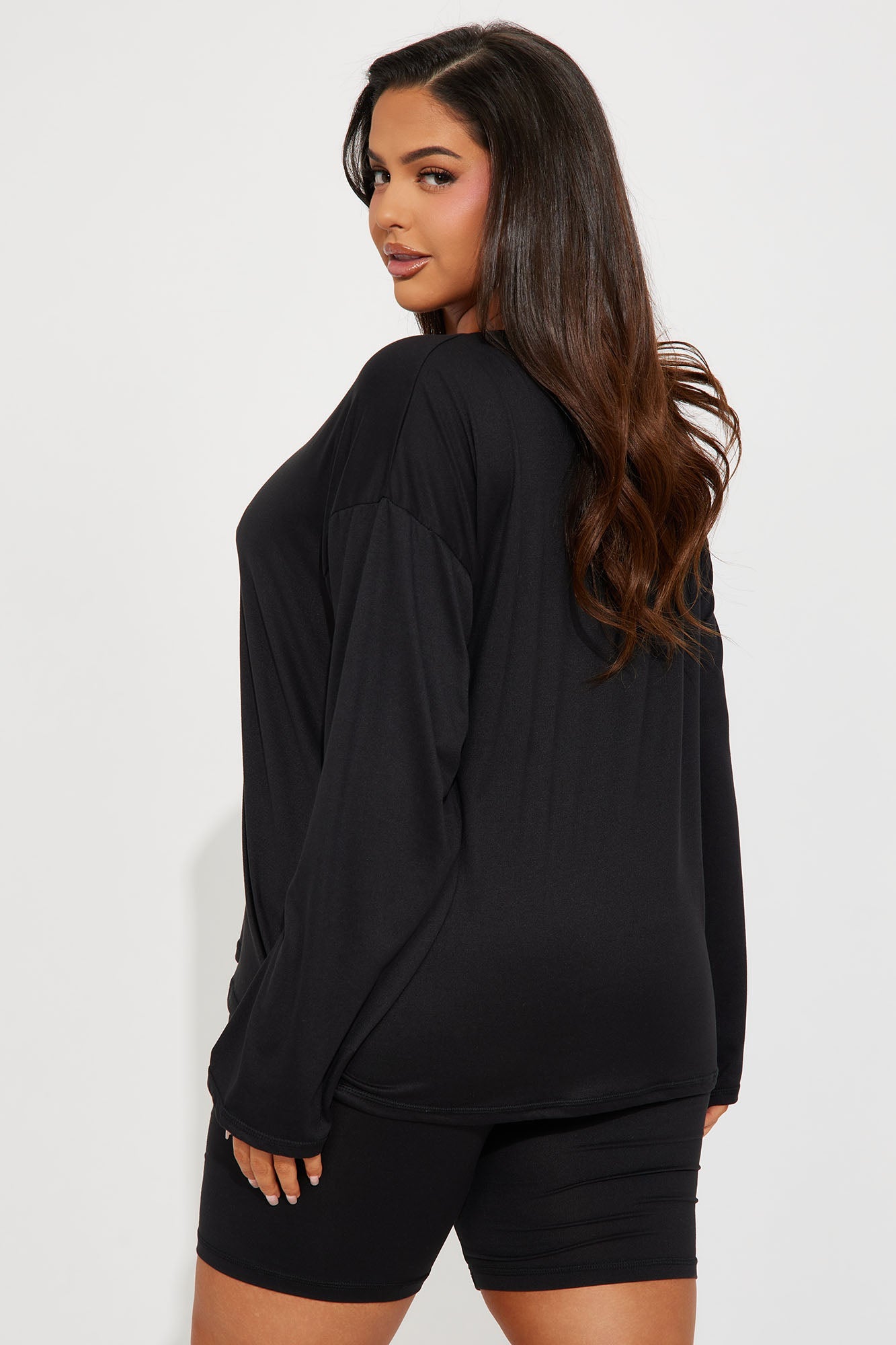 Too Pretty For A Job PJ Boxer Short Set - Black