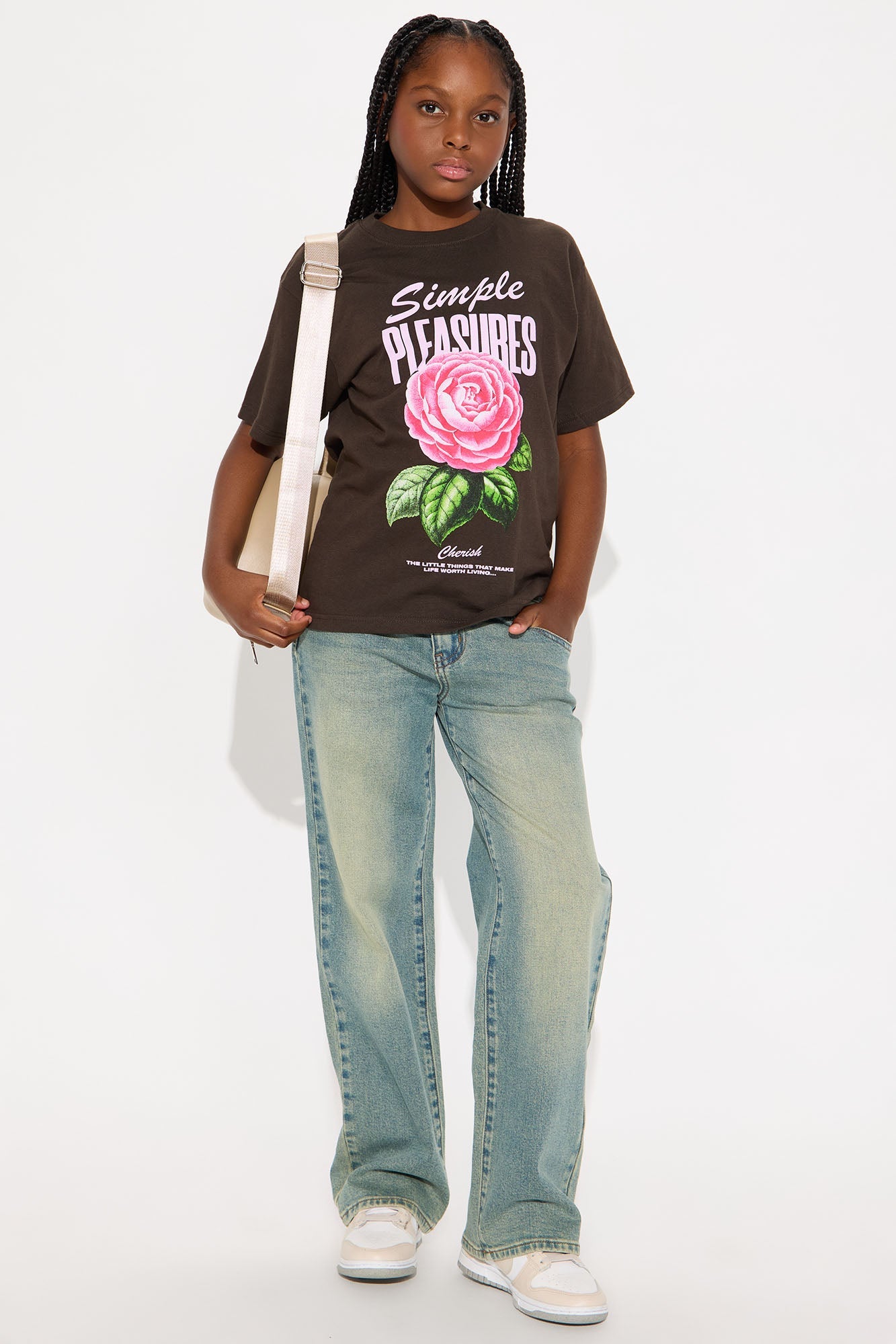 Mini Confessions Crossover Tinted Jeans - Vintage Blue Wash