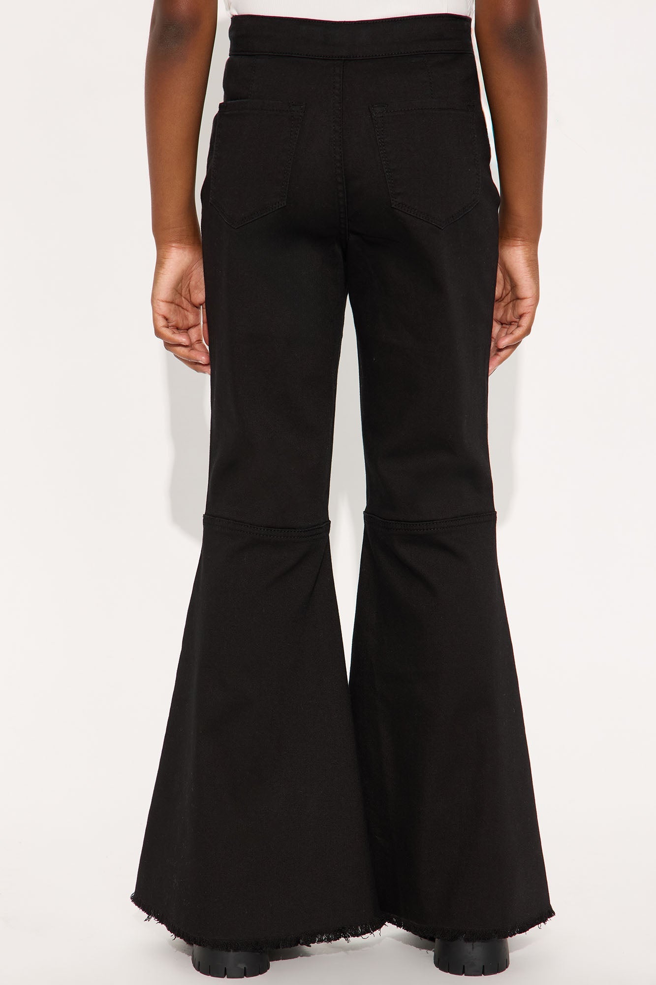 Mini Mystery Solved Extreme Bell Bottom Jeans - Black