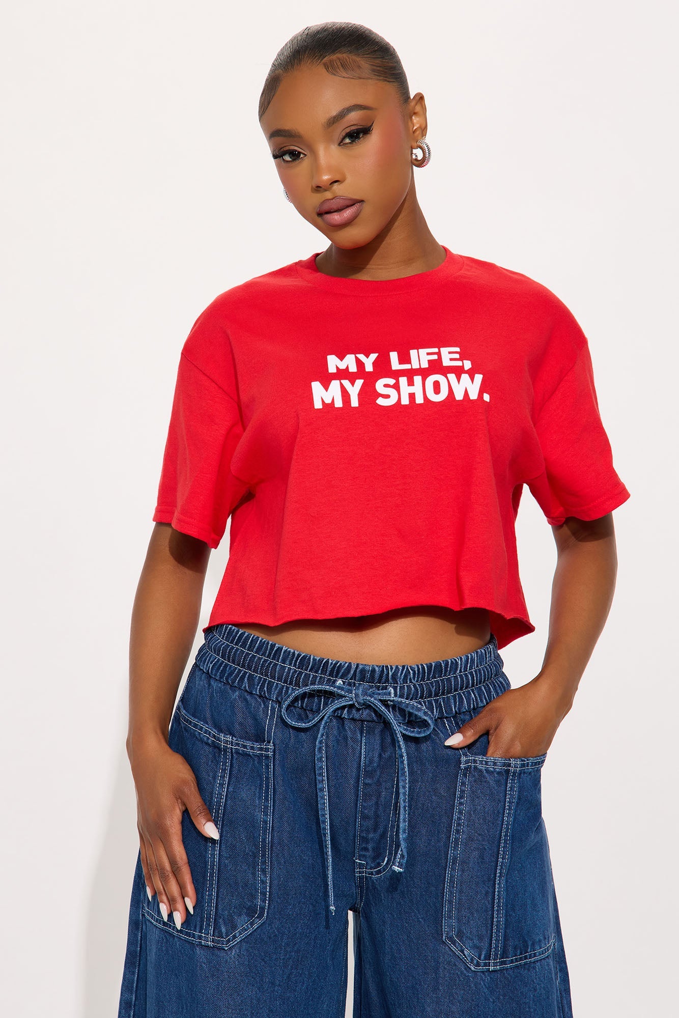 My Life My Show Tee - Red