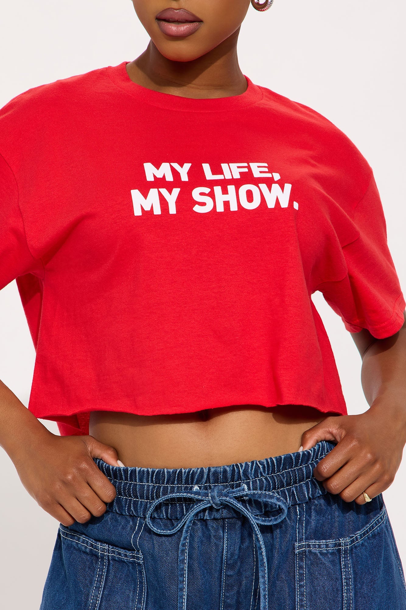 My Life My Show Tee - Red