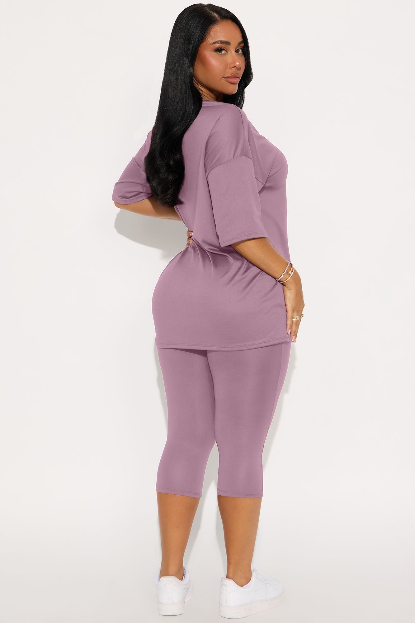 Weekend Vibes Capri Set - Lavender