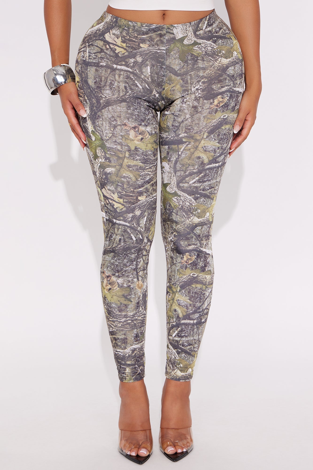 Nowhere In Sight High Rise Camo Legging - Camouflage