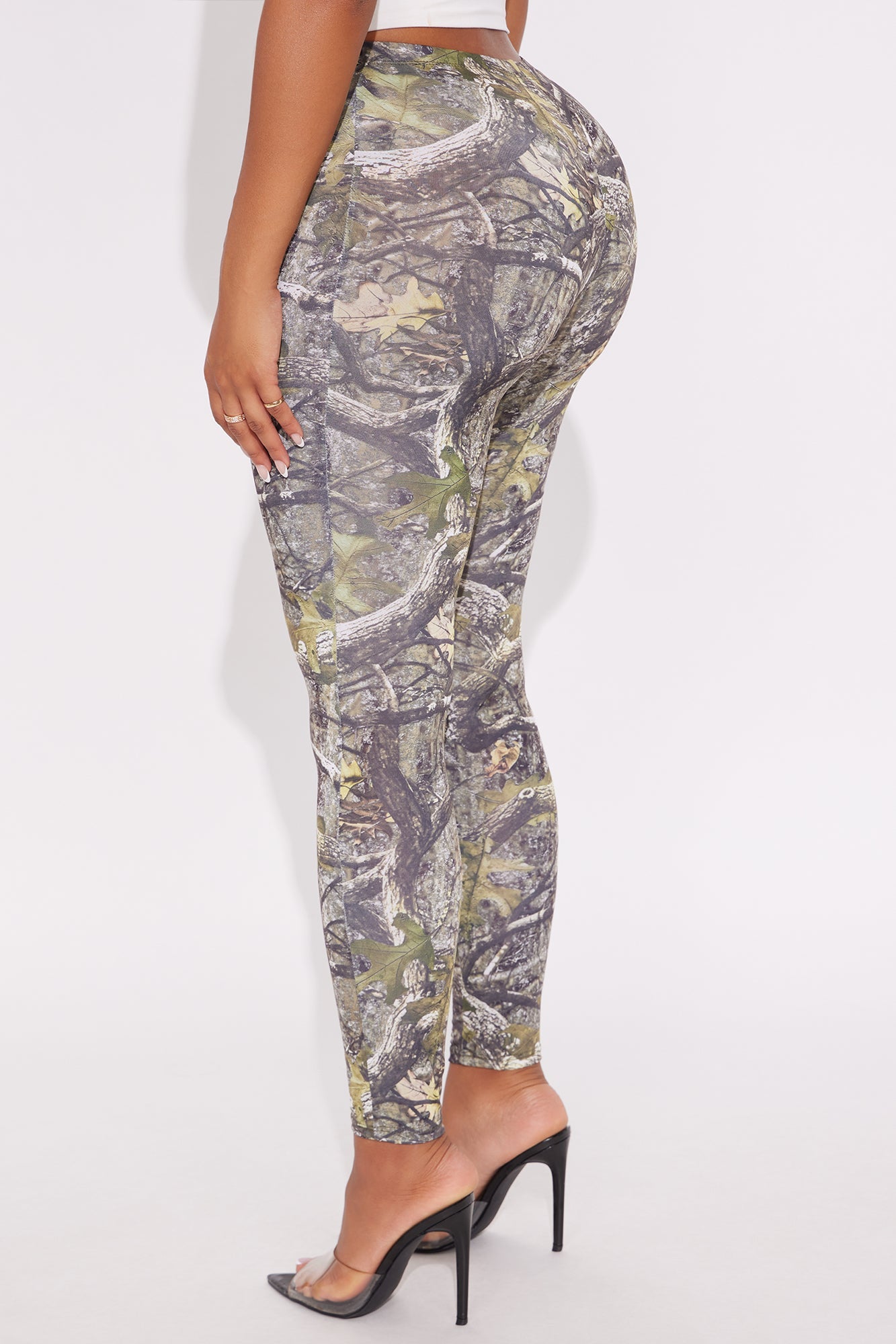 Nowhere In Sight High Rise Camo Legging - Camouflage