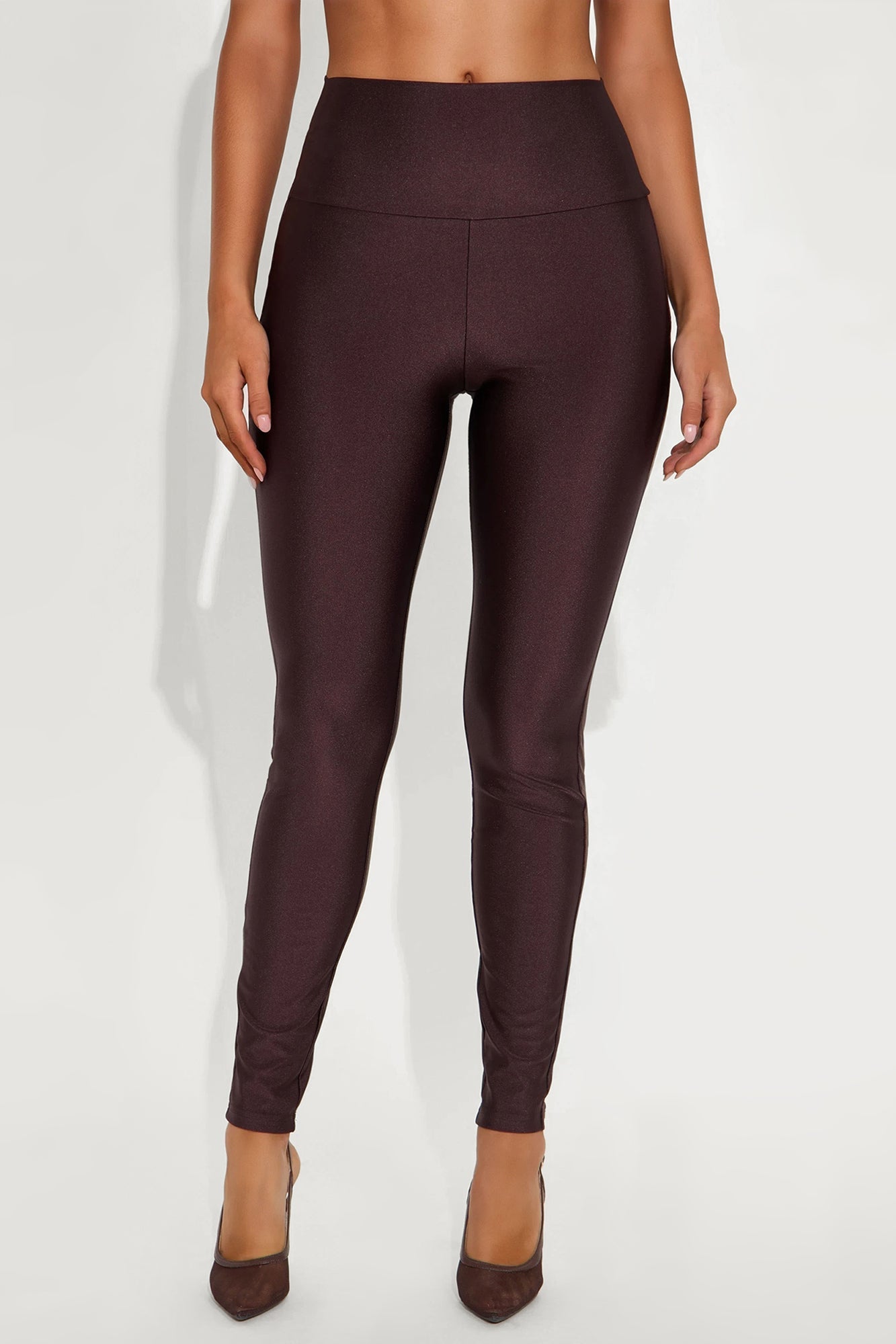 Brianne High Rise Leggings - Chocolate