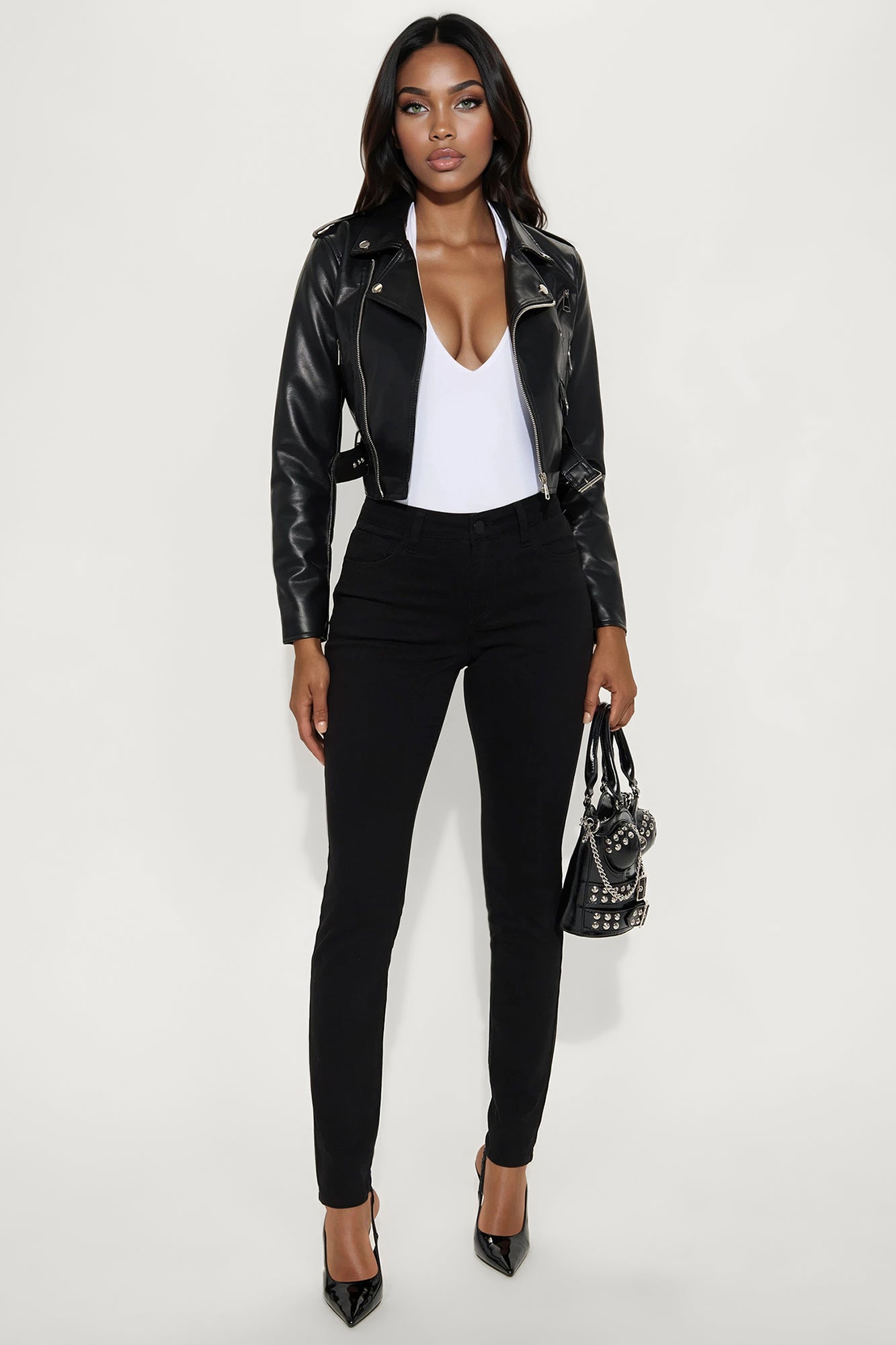 Tall Skinny Uniform Pants - Black