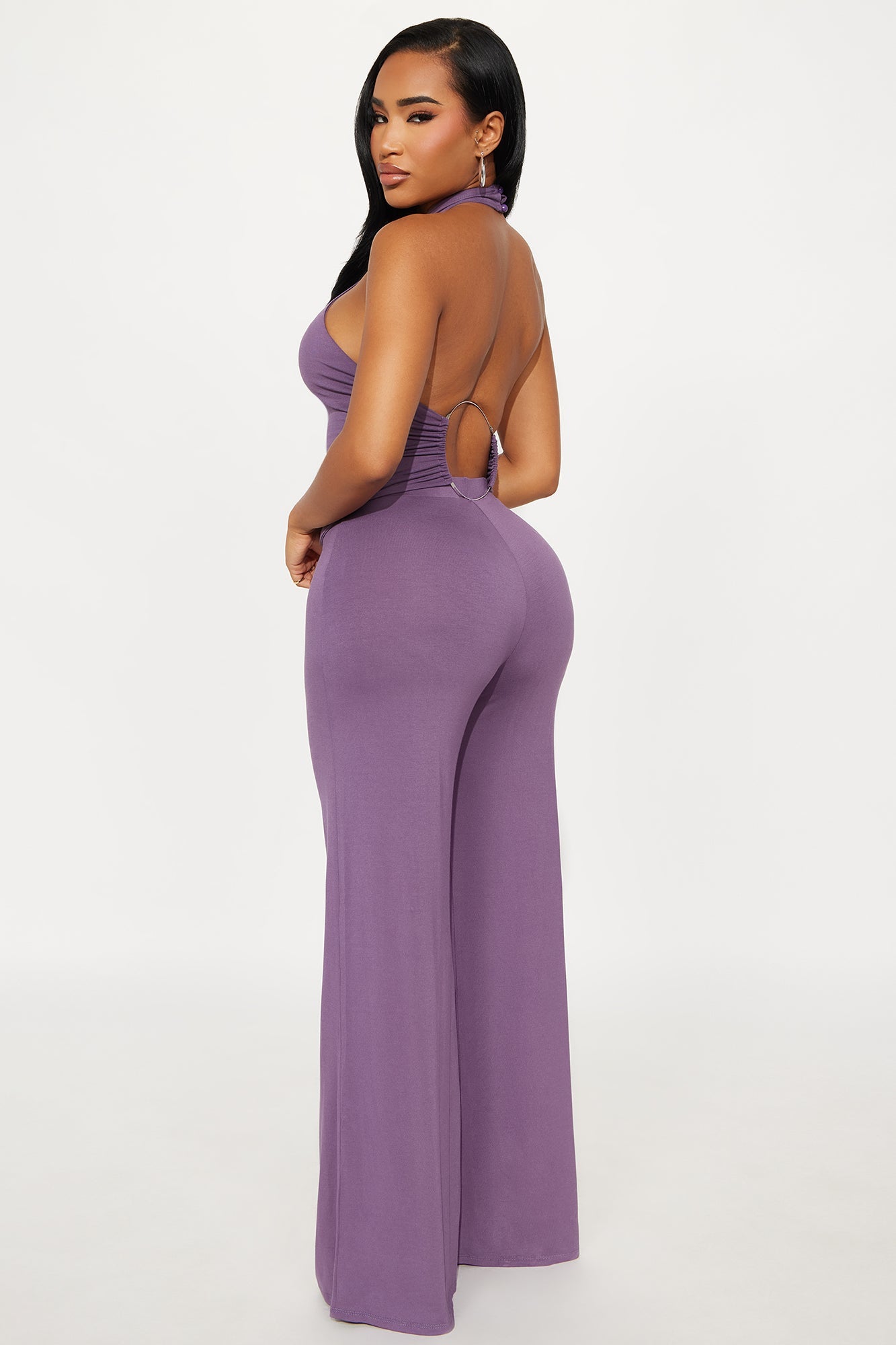 Dark Halo Halter Pant Set - Purple