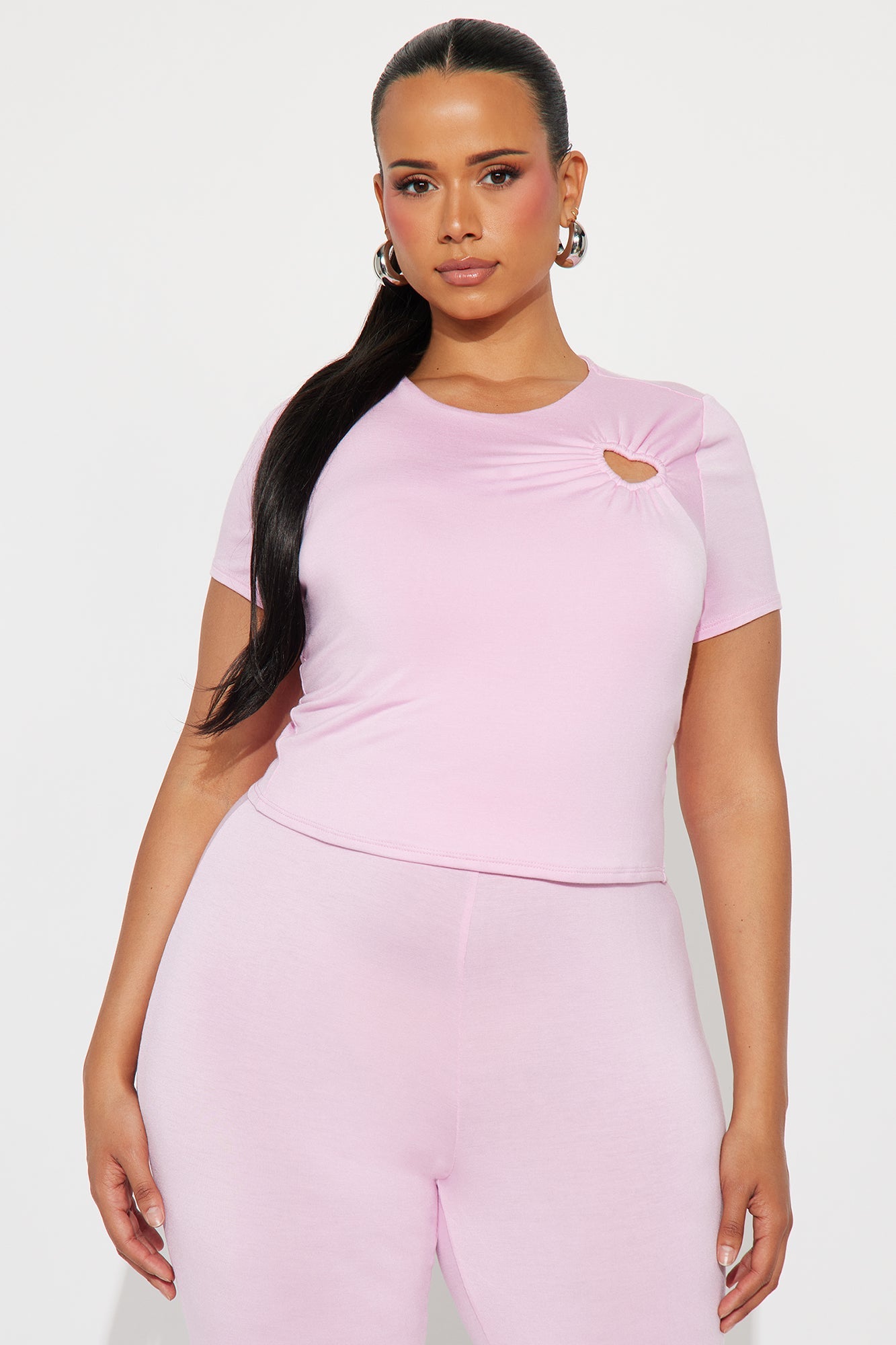 Heart Feelings Pant Set - Pink