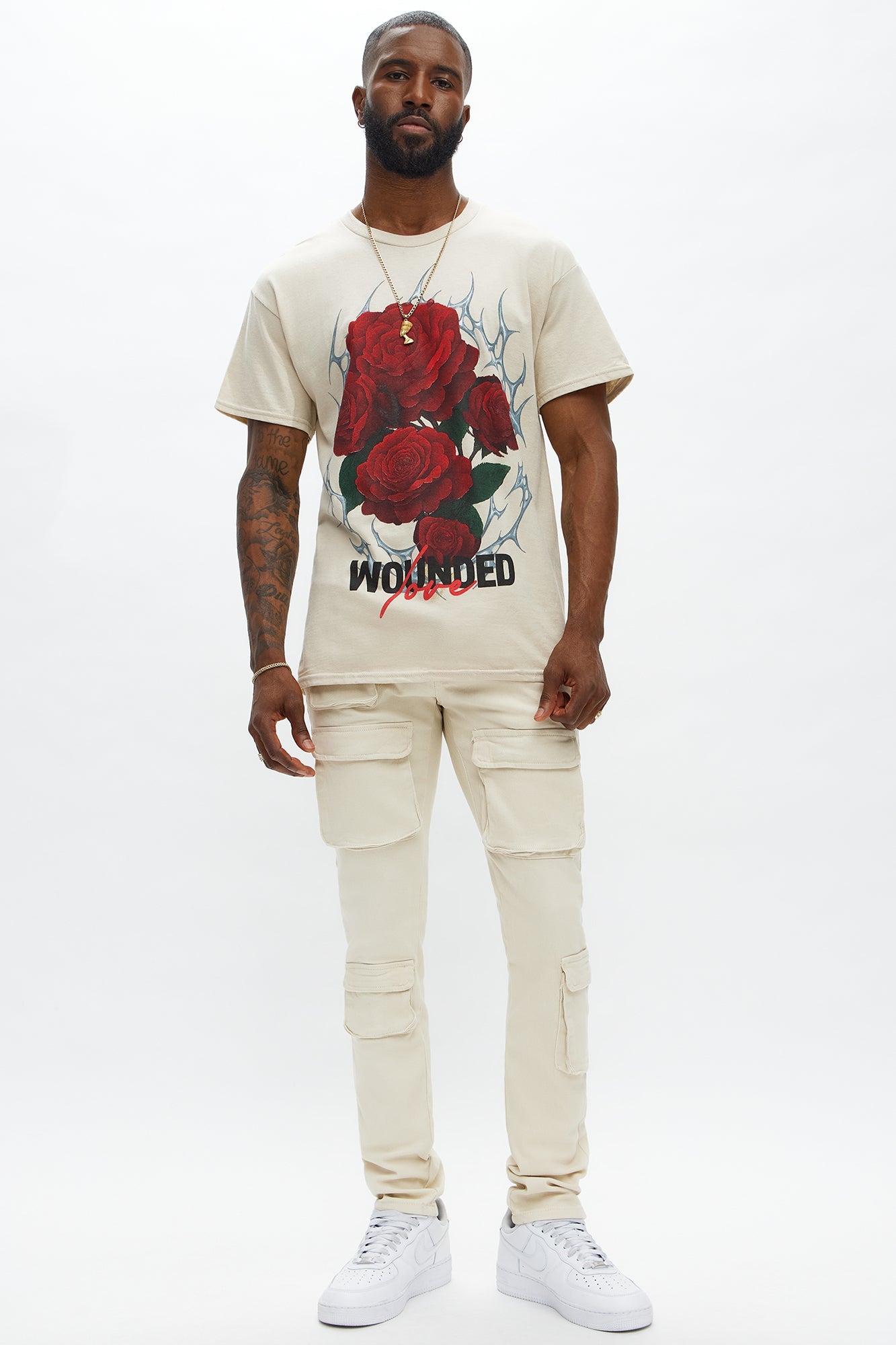 Wounded Love Short Sleeve Tee - Sand