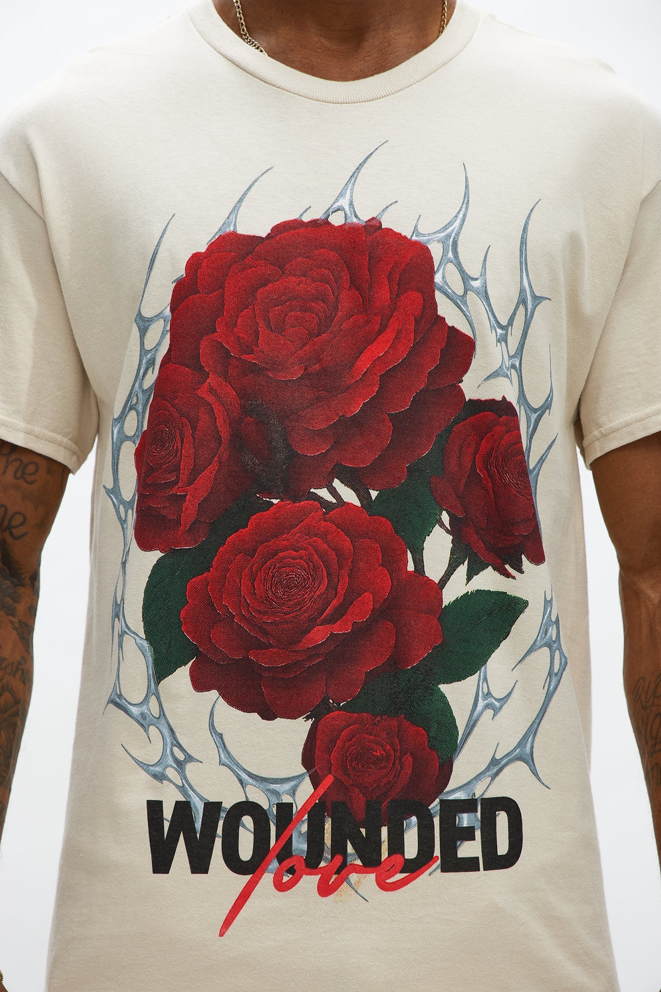 Wounded Love Short Sleeve Tee - Sand