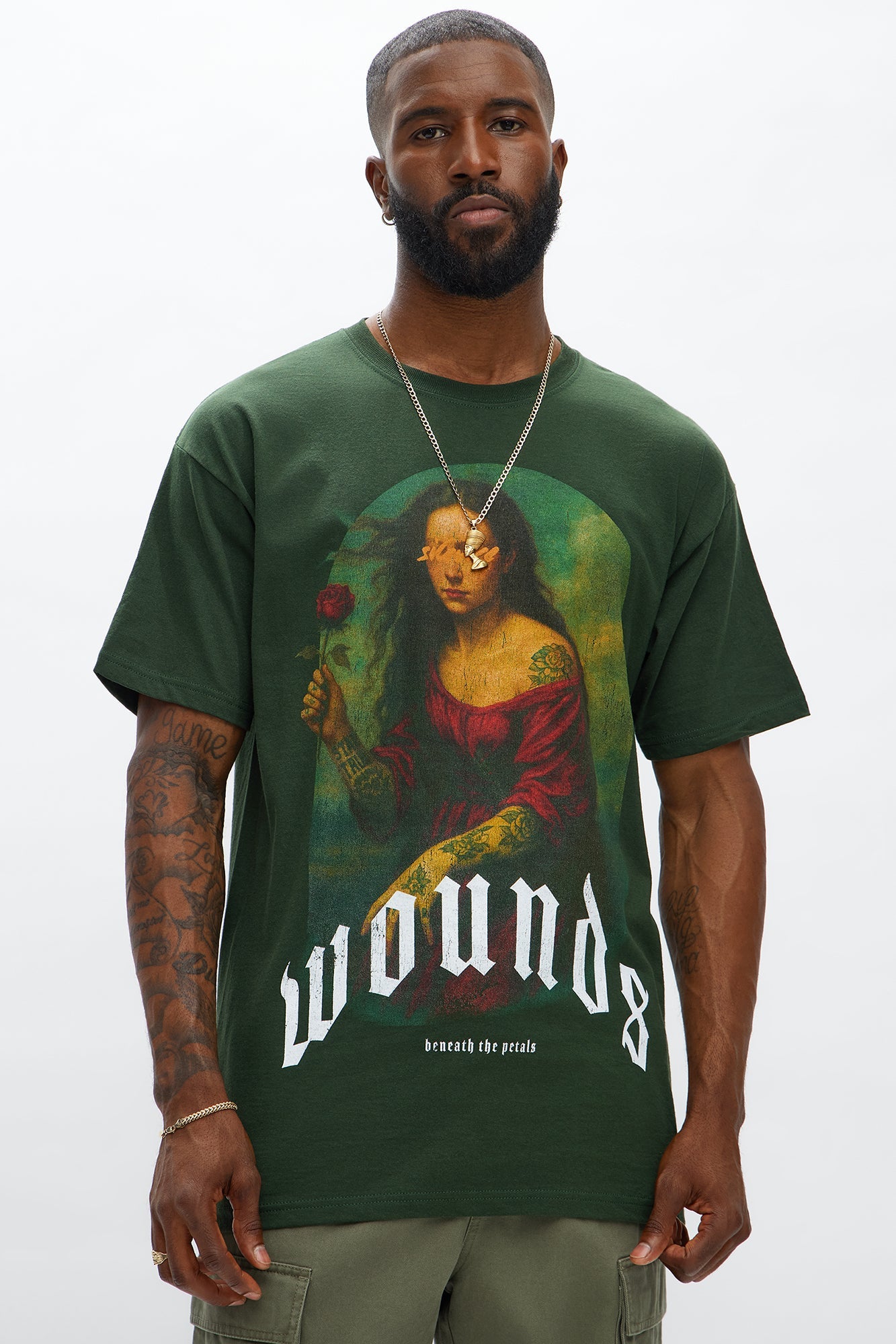 Silent Wounds Short Sleeve Tee - Military Green