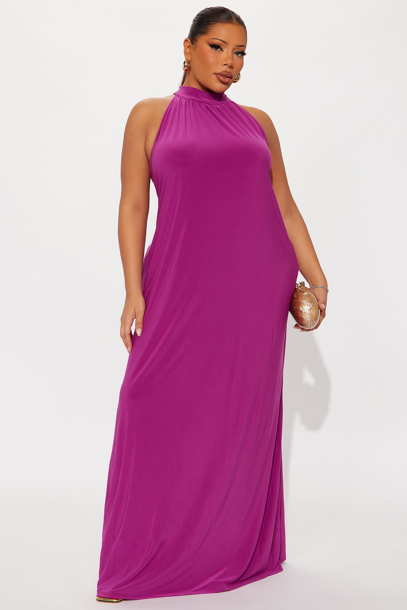 Irina Flowy Maxi Dress - Magenta