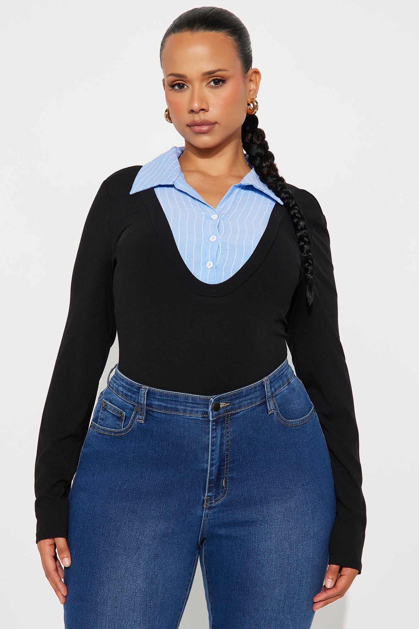 The Serious Type Bodysuit - Black/combo