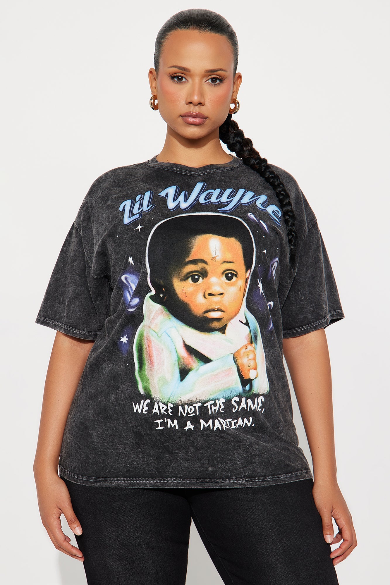 Lil Wayne Washed Tee - Black