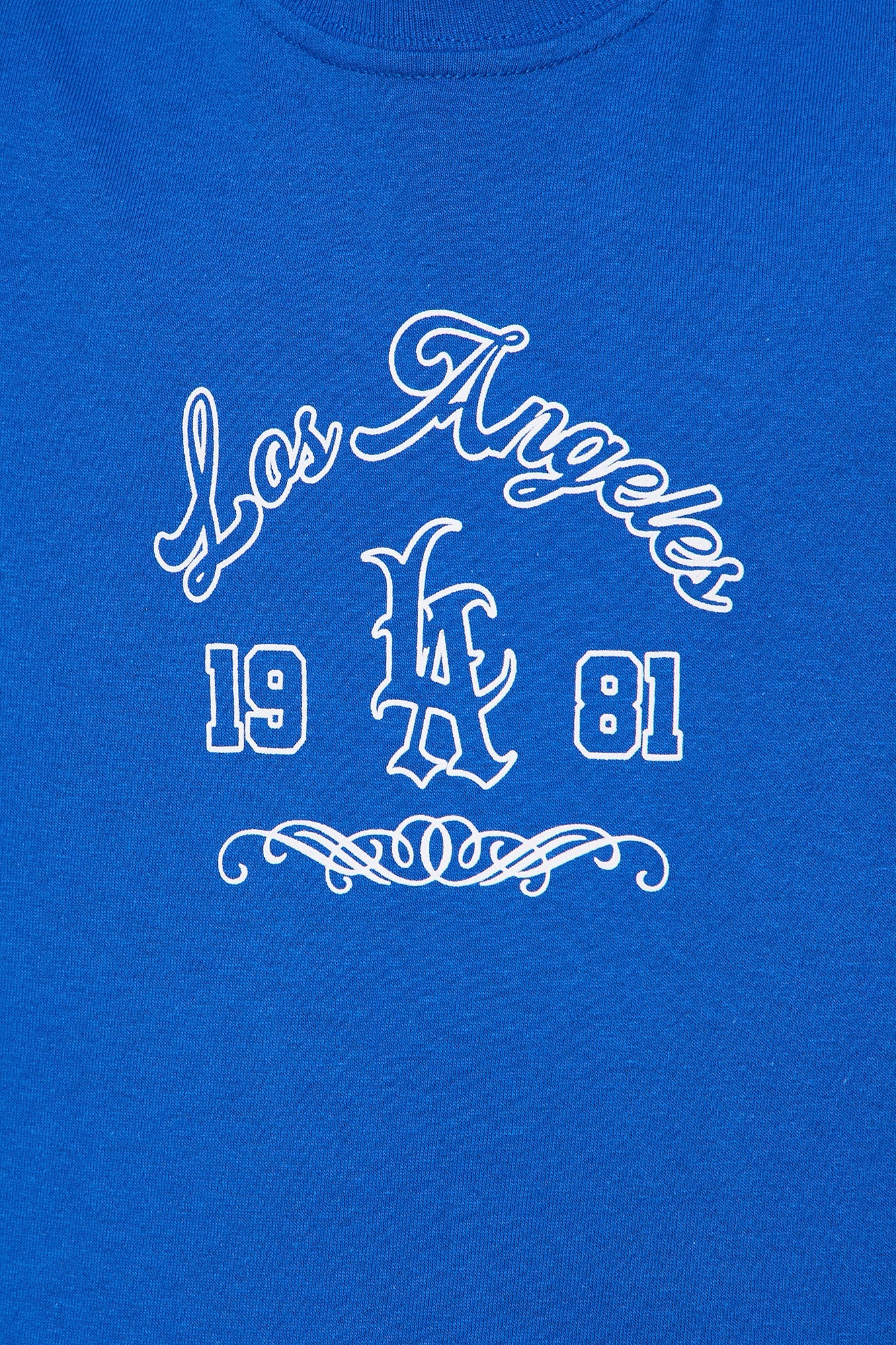 Mini Los Angeles 1981 Short Sleeve Front/Back Tee - Blue