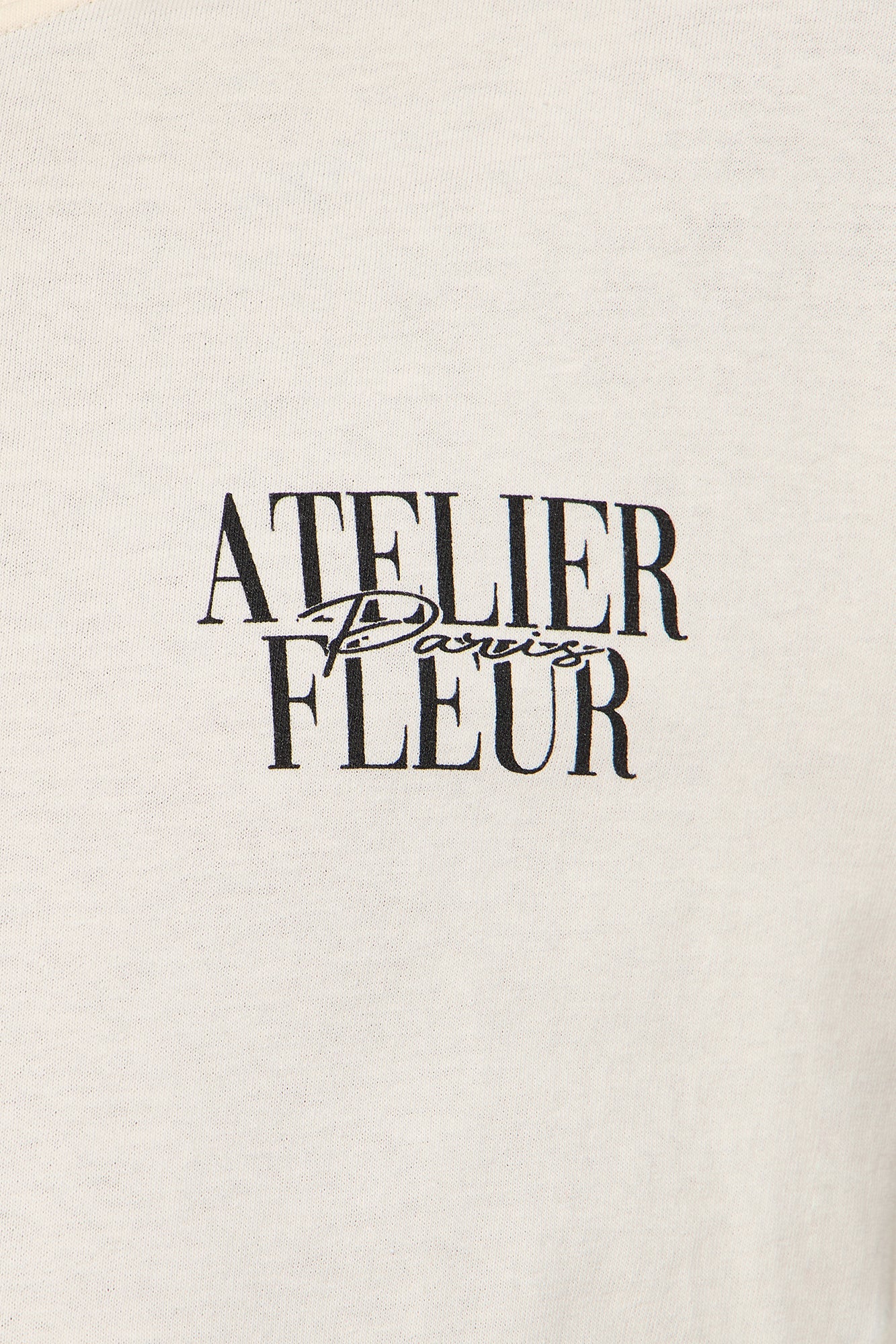 Mini Short Sleeve Atelier Fleur Paris Tshirt - Off White