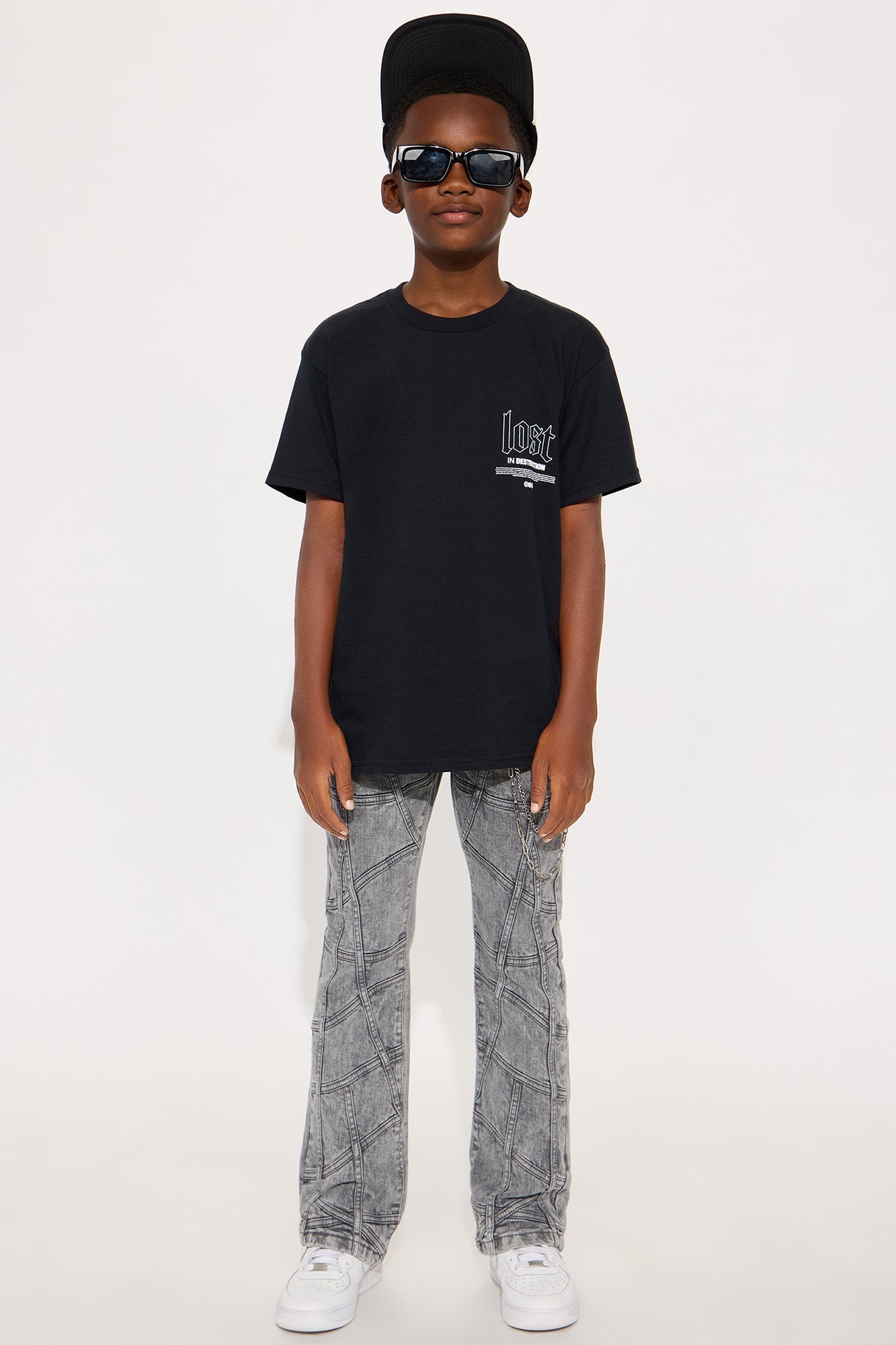 Mini Lost In Destruction Short Sleeve Tee - Black
