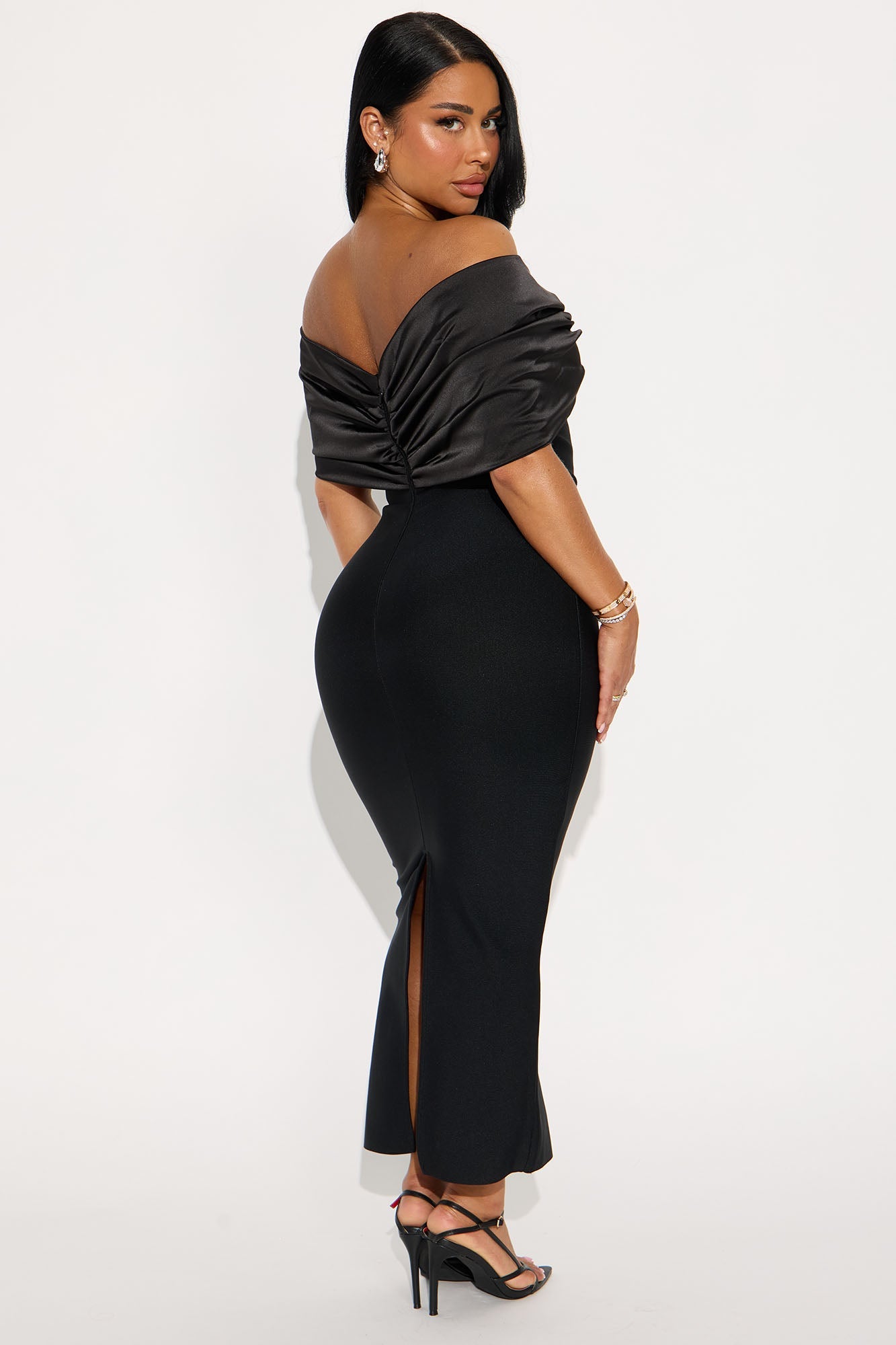 Pretty Privilege Bandage Midi Dress - Black