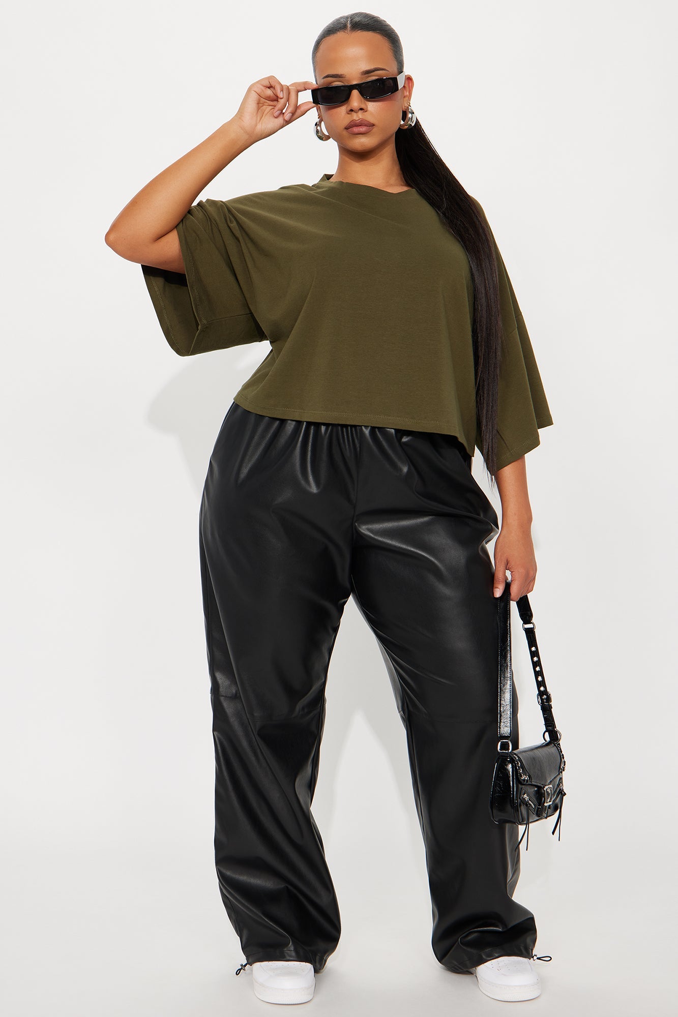 Blakely Boxy Wide Fit Short Sleeve Tshirt - Olive