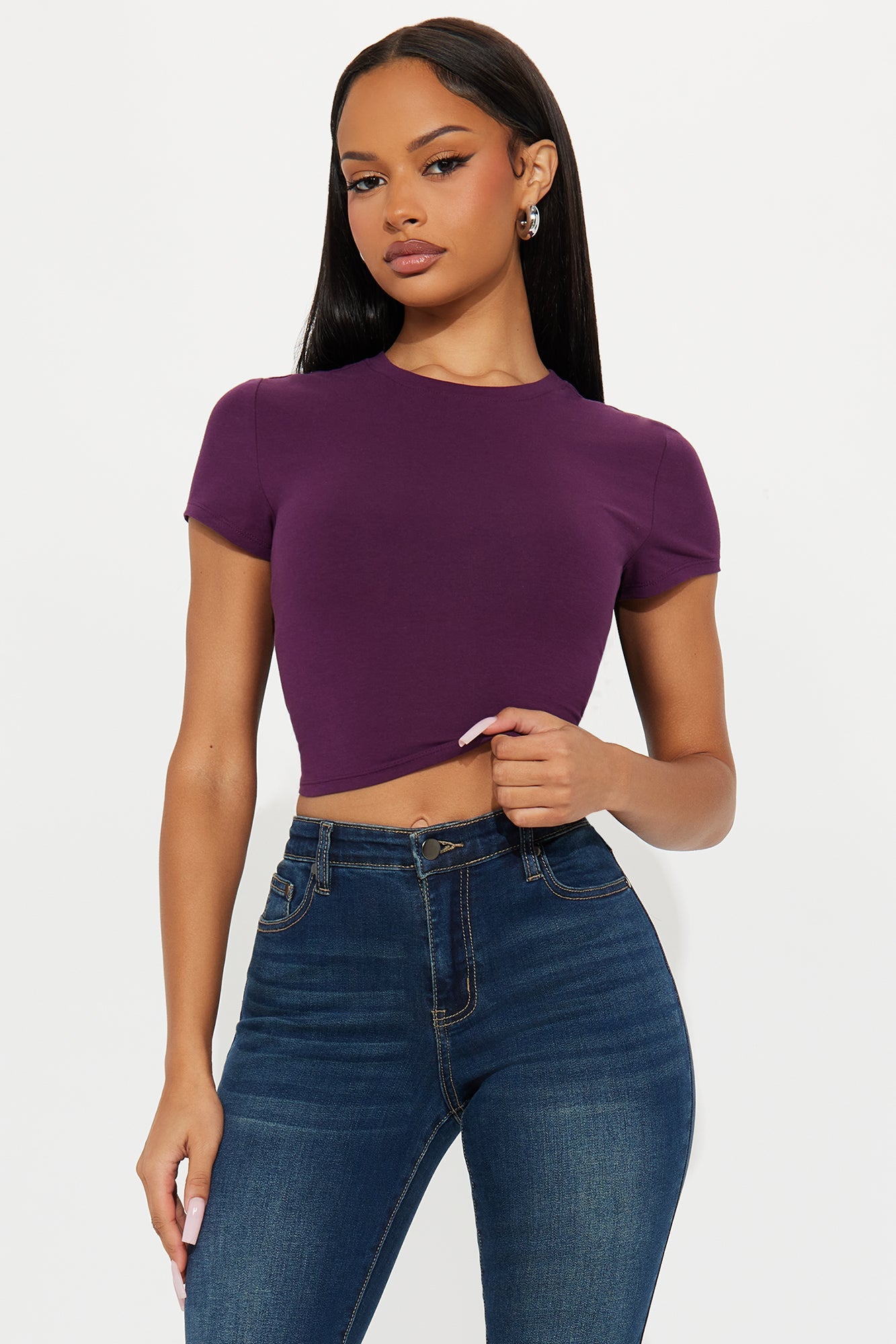 Robin Crop Top - Plum