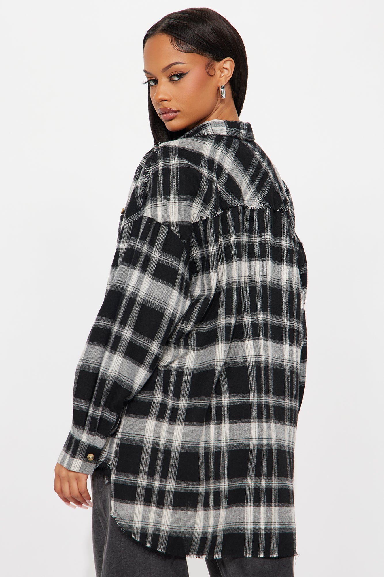Leilani Plaid Shirt - Black/combo
