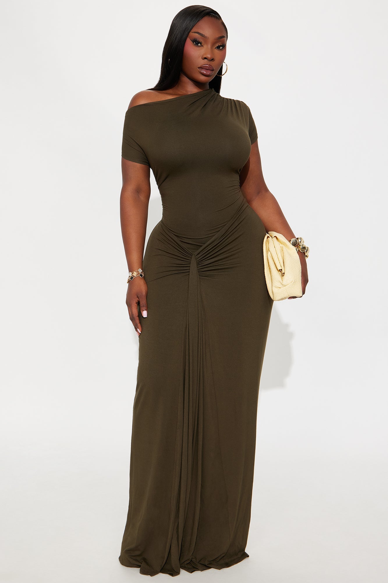 Feels Like Karma Maxi Dress - Olive