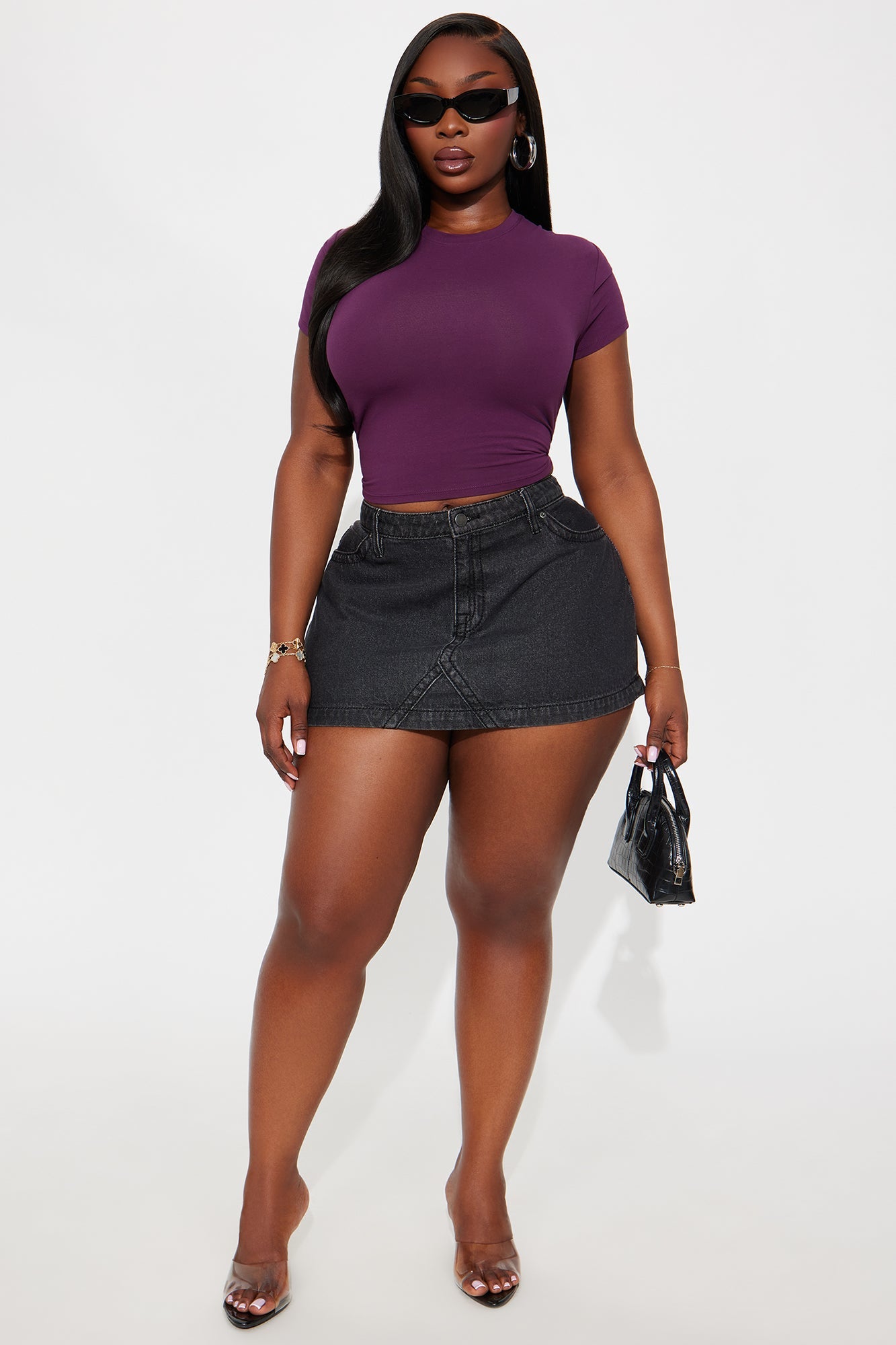 Robin Crop Top - Plum