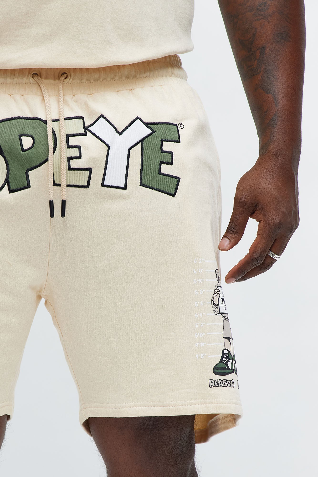 Popeye Wanted Sweatshorts - Tan