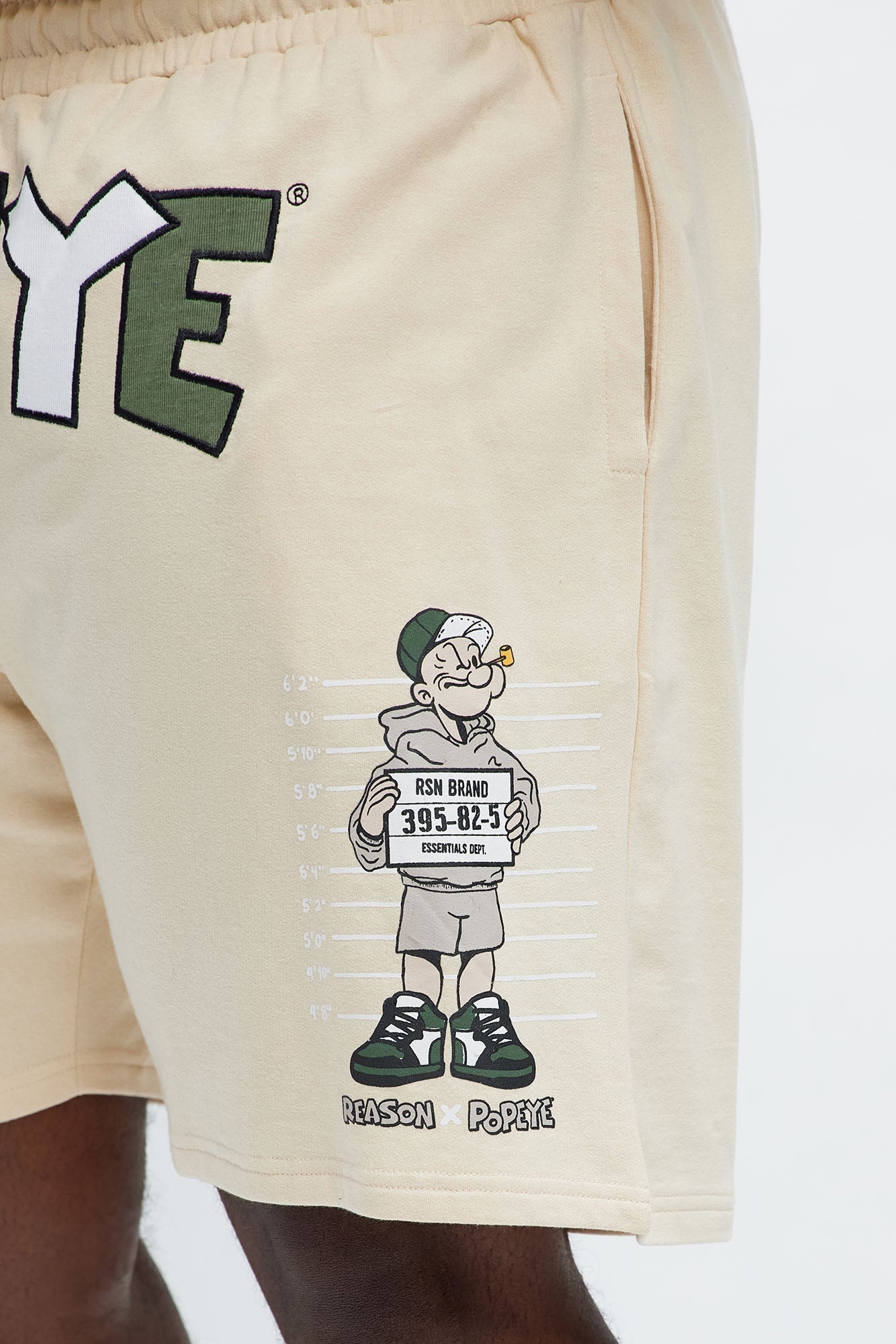 Popeye Wanted Sweatshorts - Tan