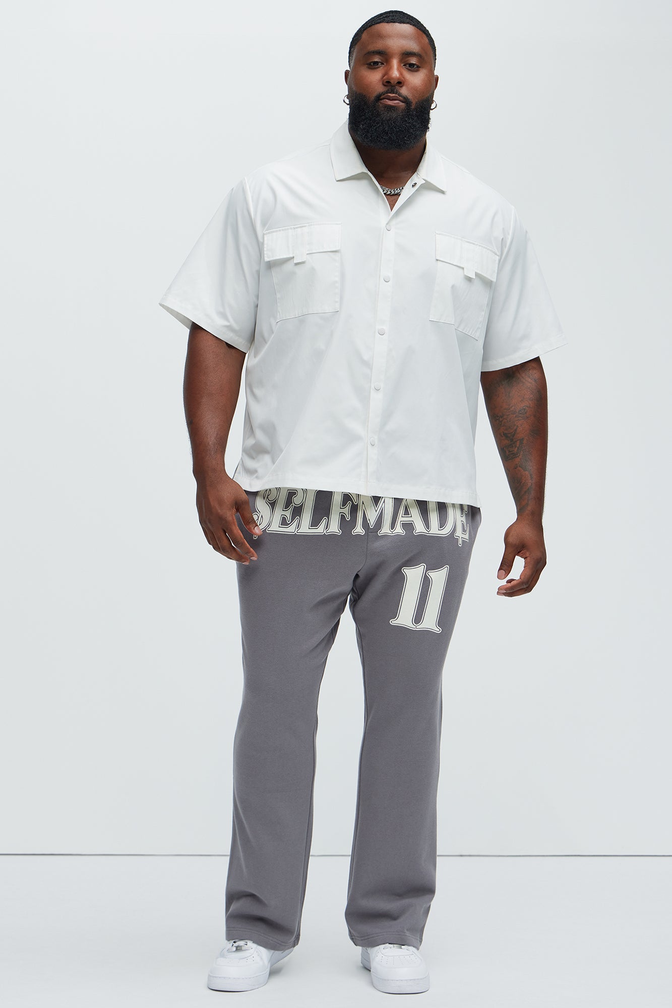 Tyson Self Made Skinny Flare Sweatpants - Grey
