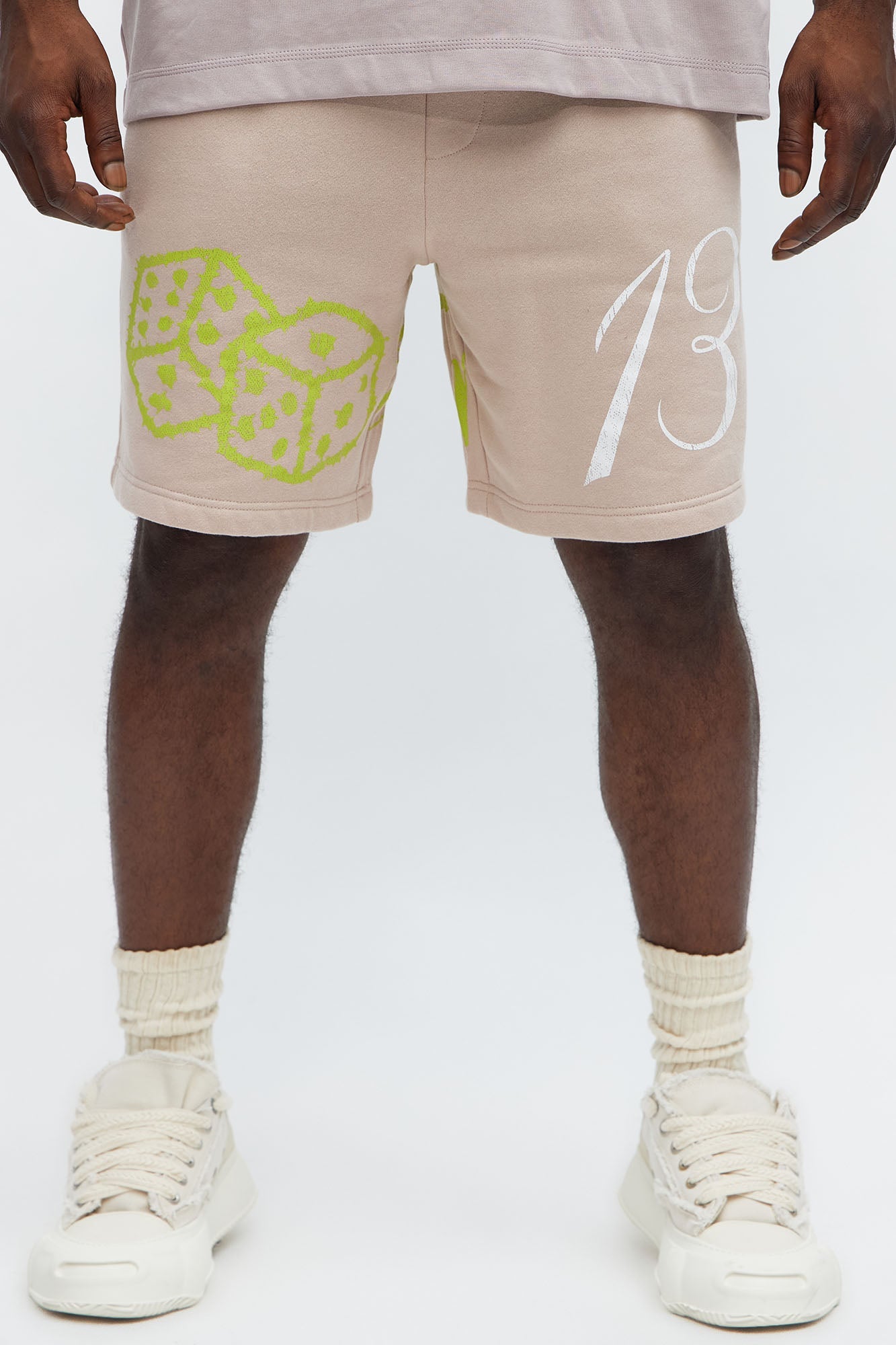 Luck Over Chance Baggy Sweatshort - Mauve