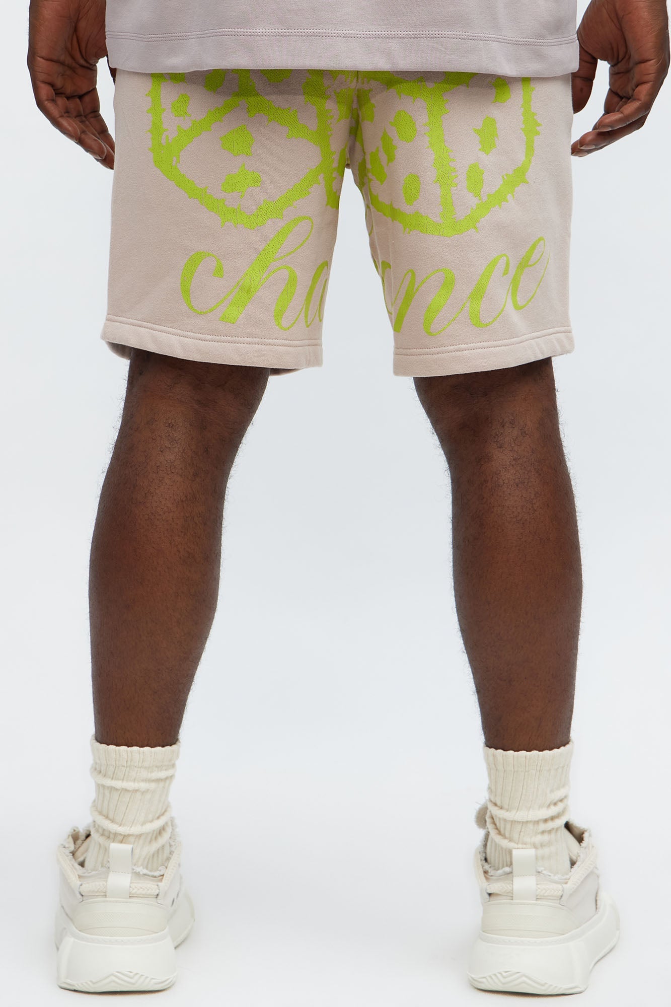 Luck Over Chance Baggy Sweatshort - Mauve