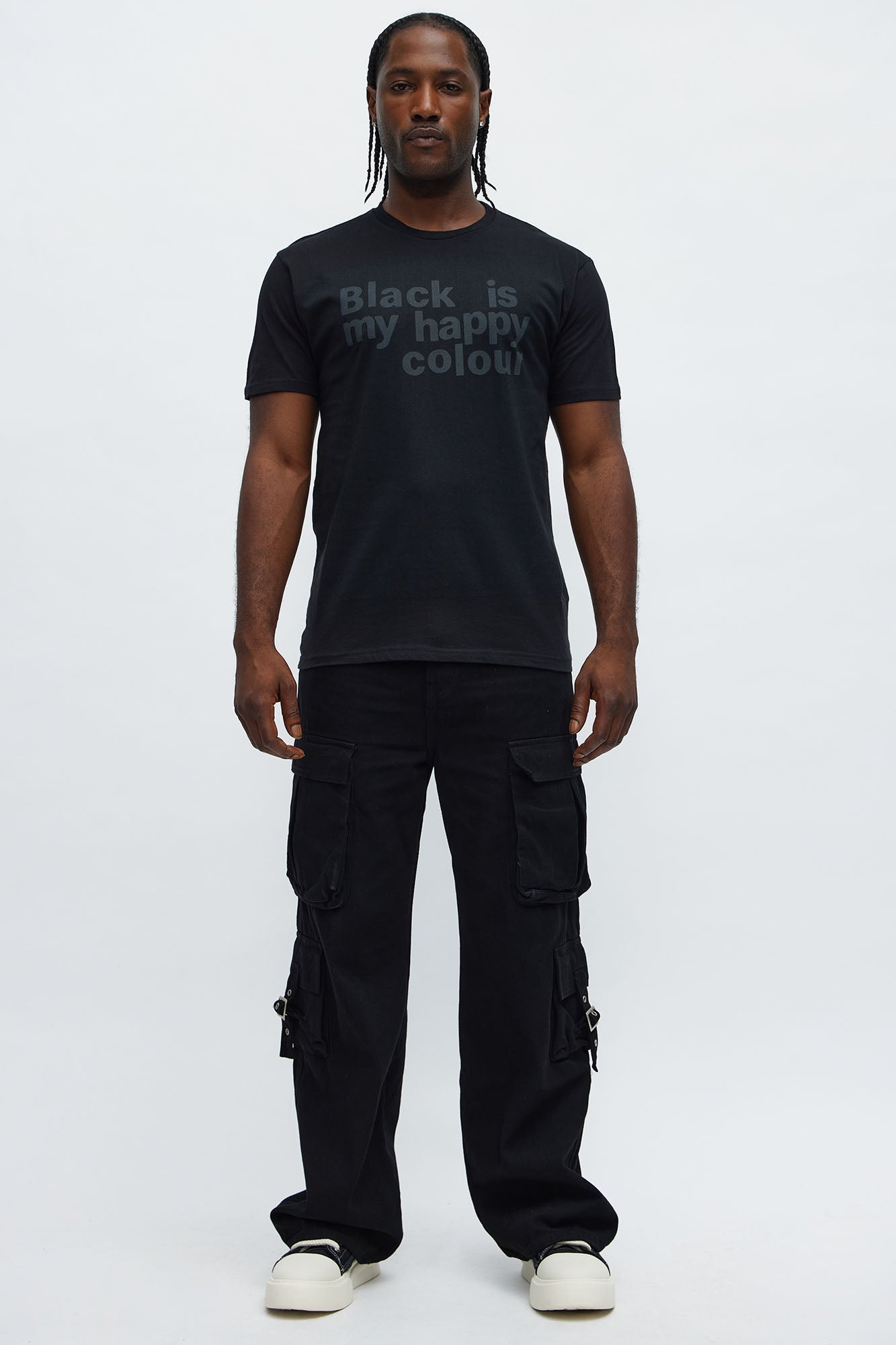 My Happy Colour Short Sleeve Tee - Black