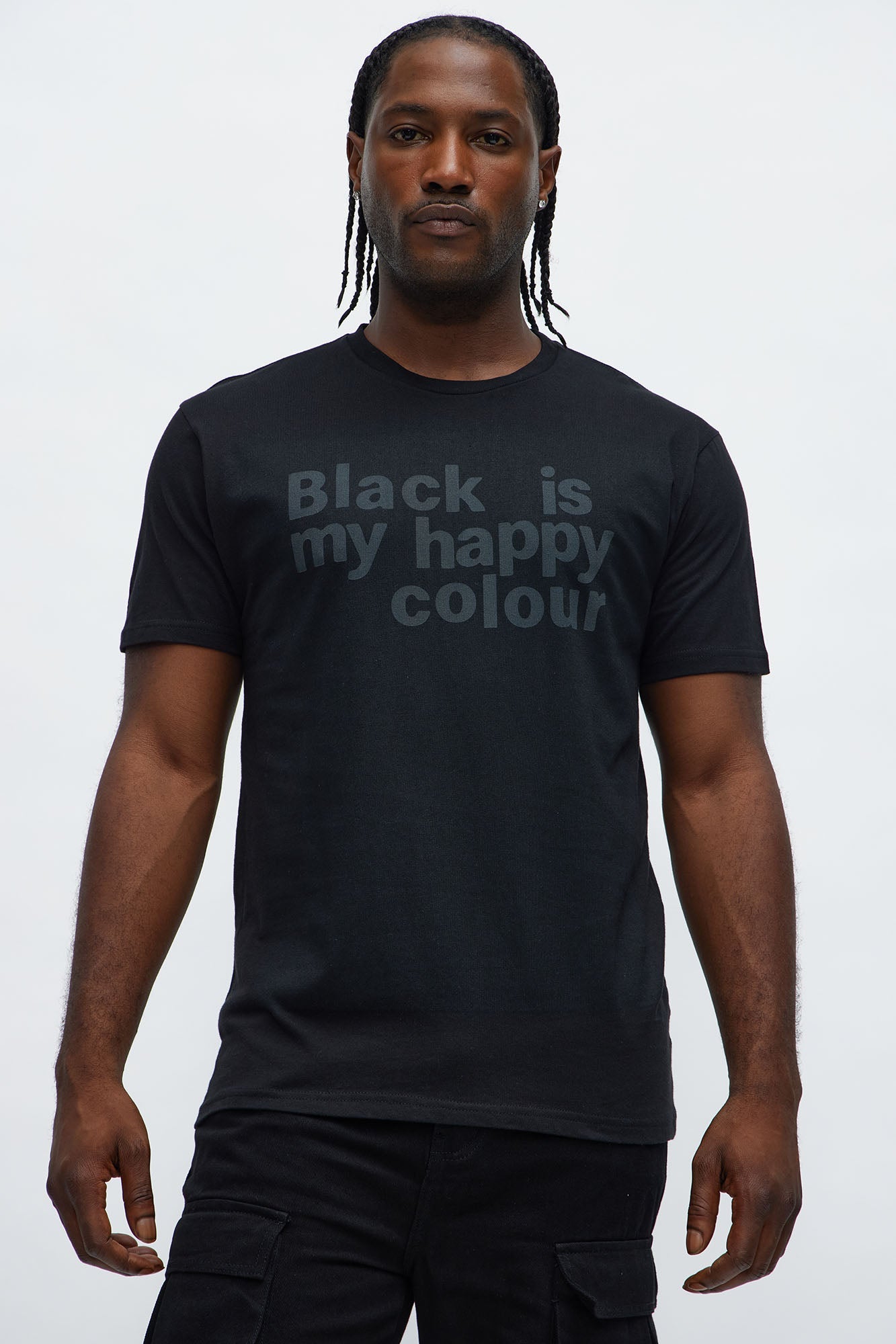 My Happy Colour Short Sleeve Tee - Black